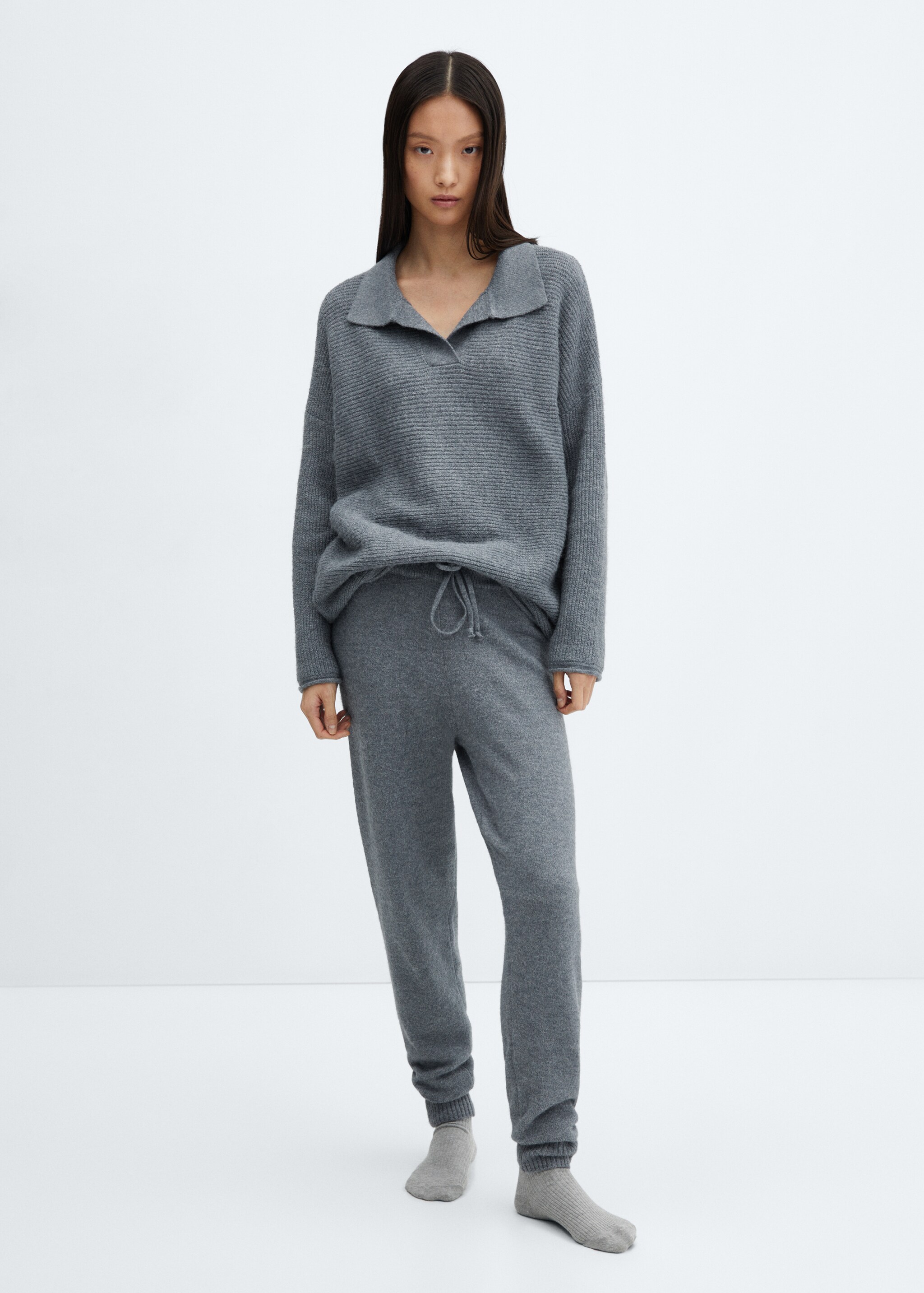 Knit jogger-style trousers - General plane
