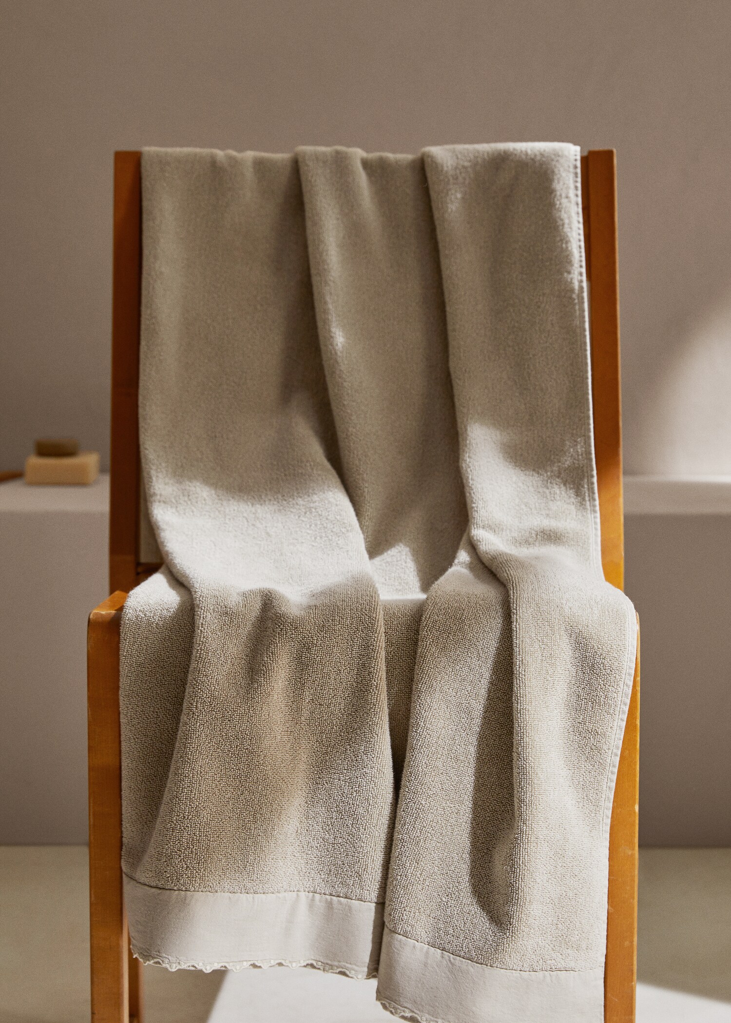 Cotton bath towel 90x150cm - General plane