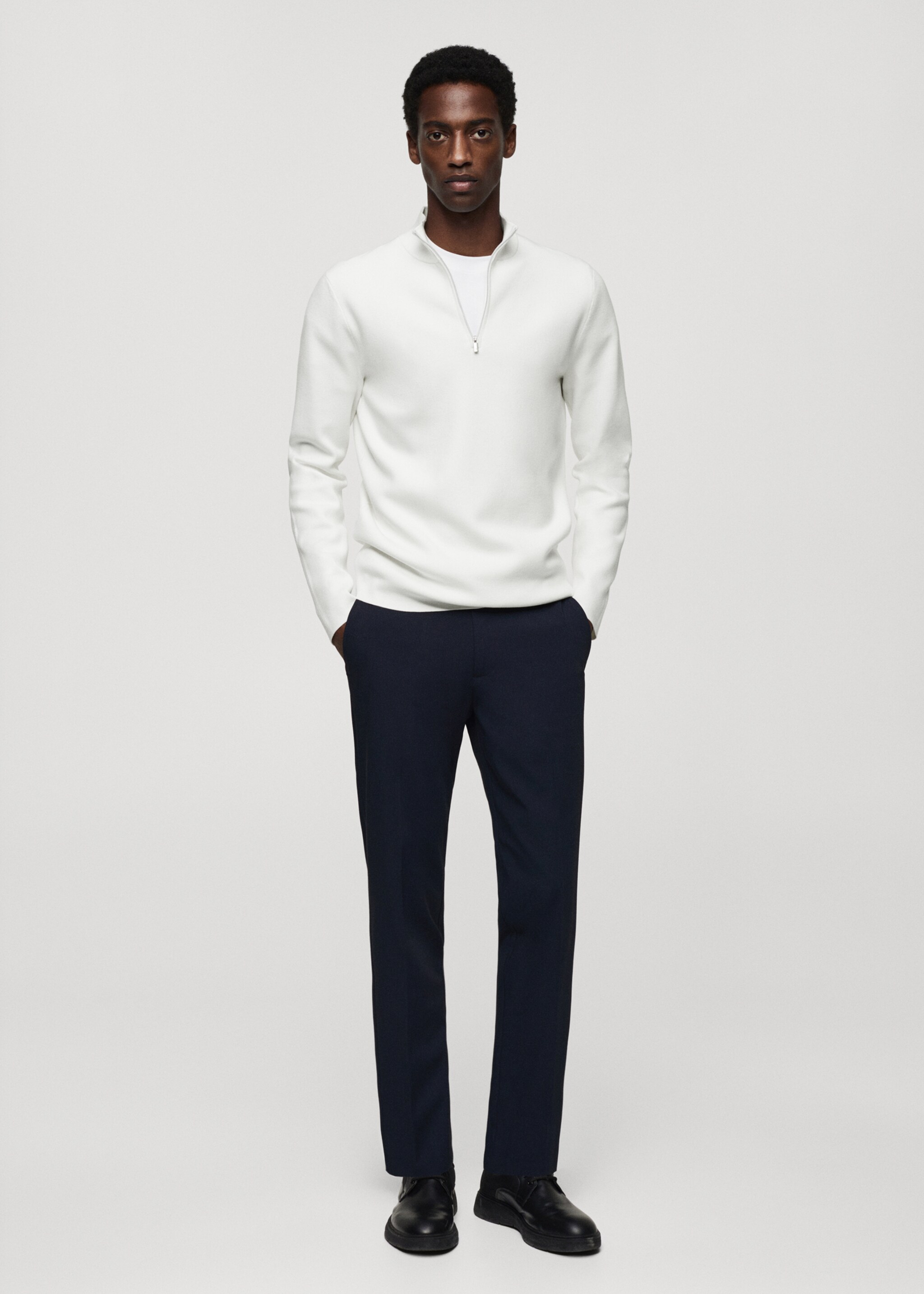 Pull-over col montant zip - Plan général