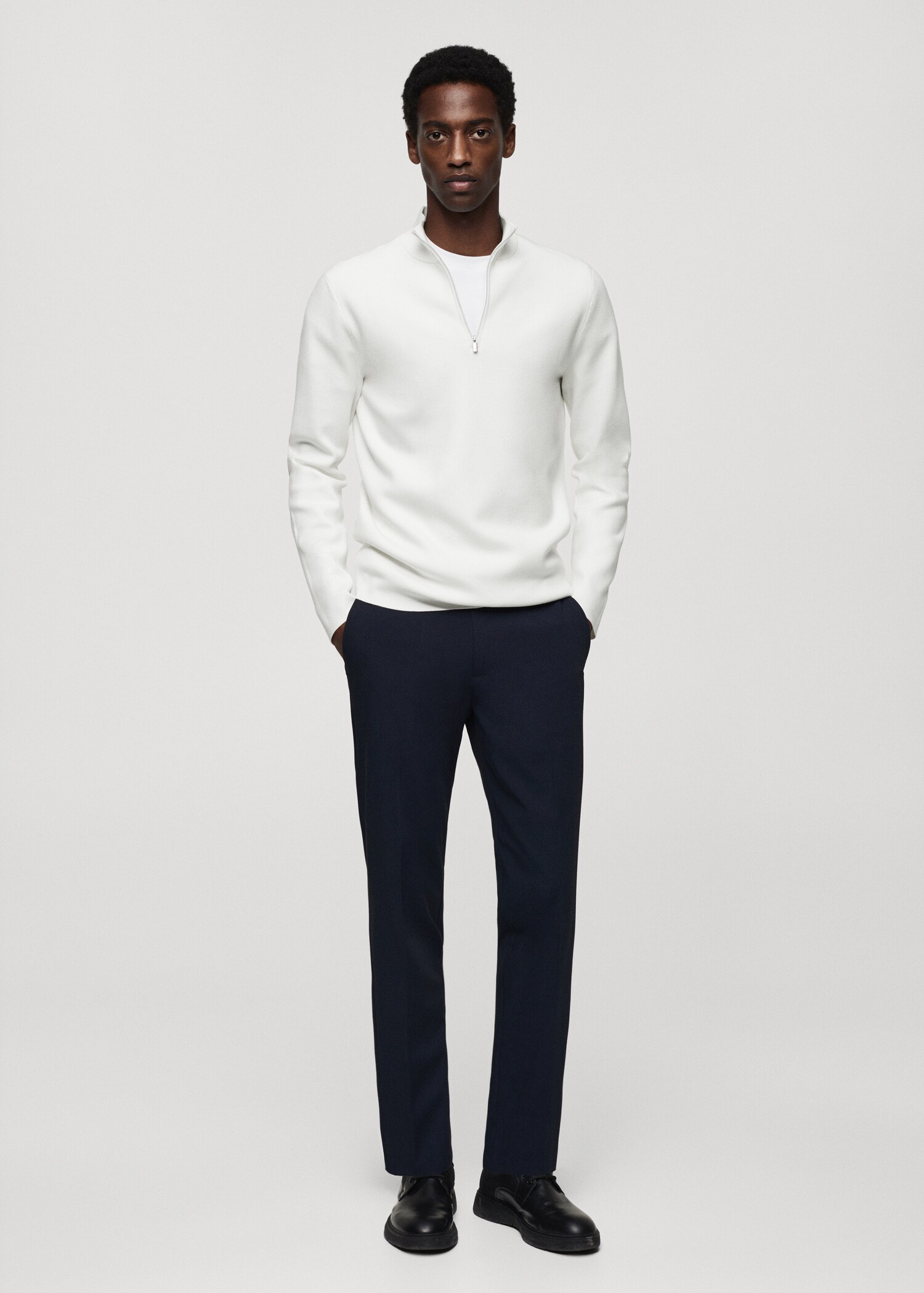 Pull-over col montant zip - Plan général