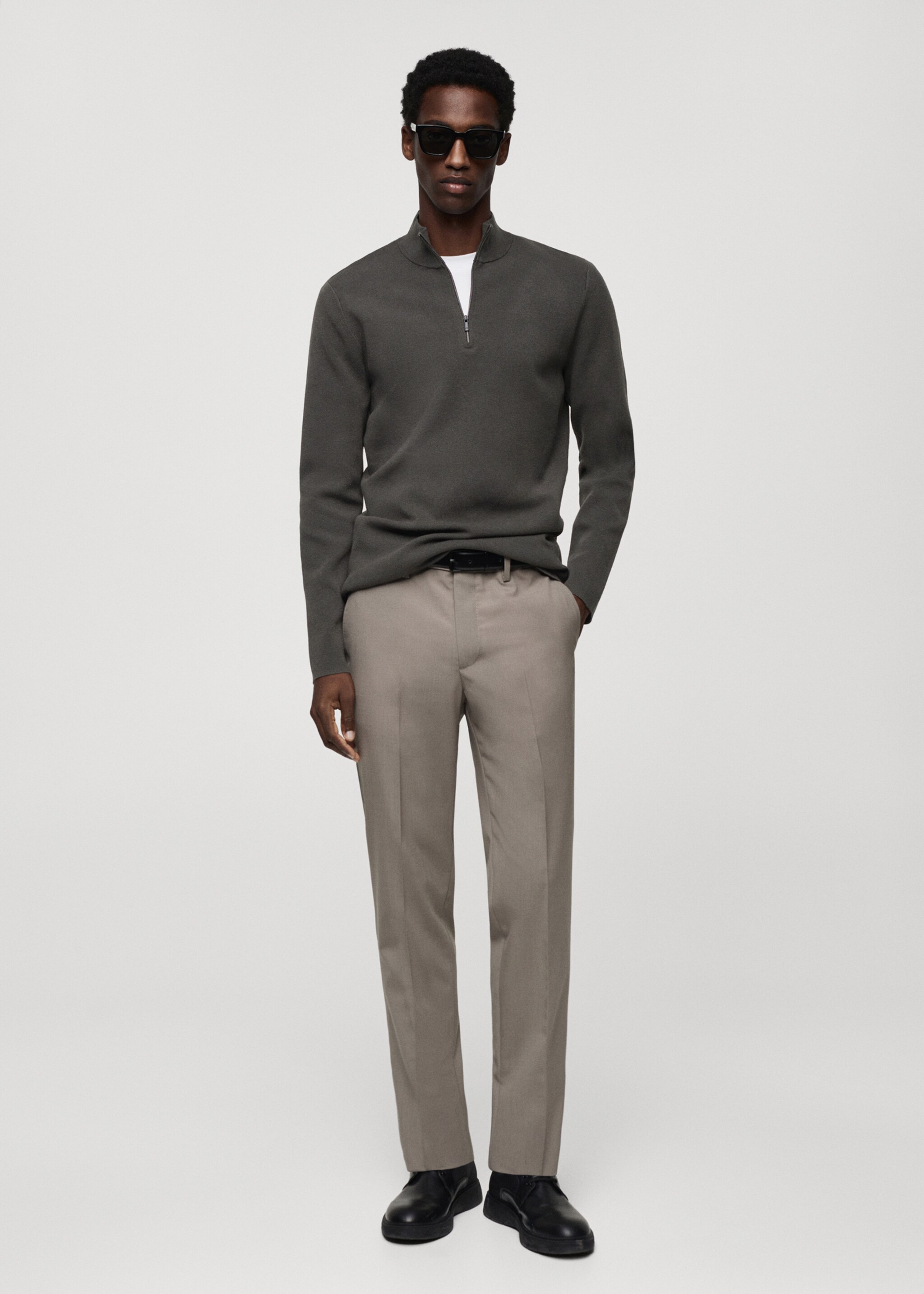 Pull-over col montant zip - Plan général