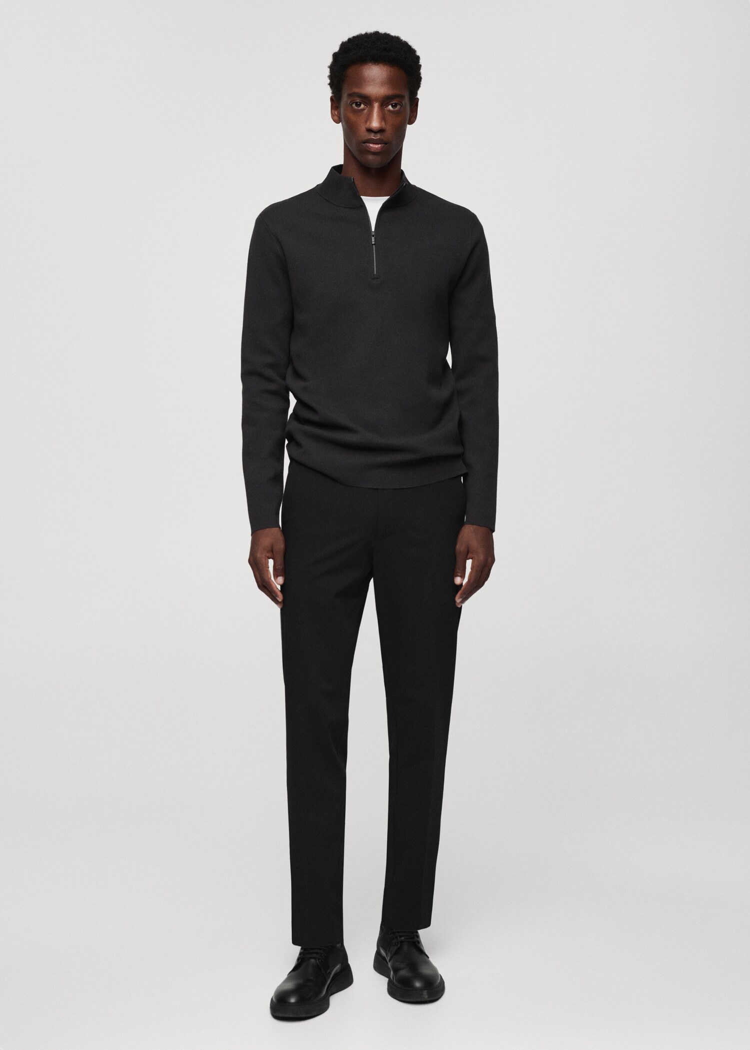 Pull-over col montant zip - Plan général