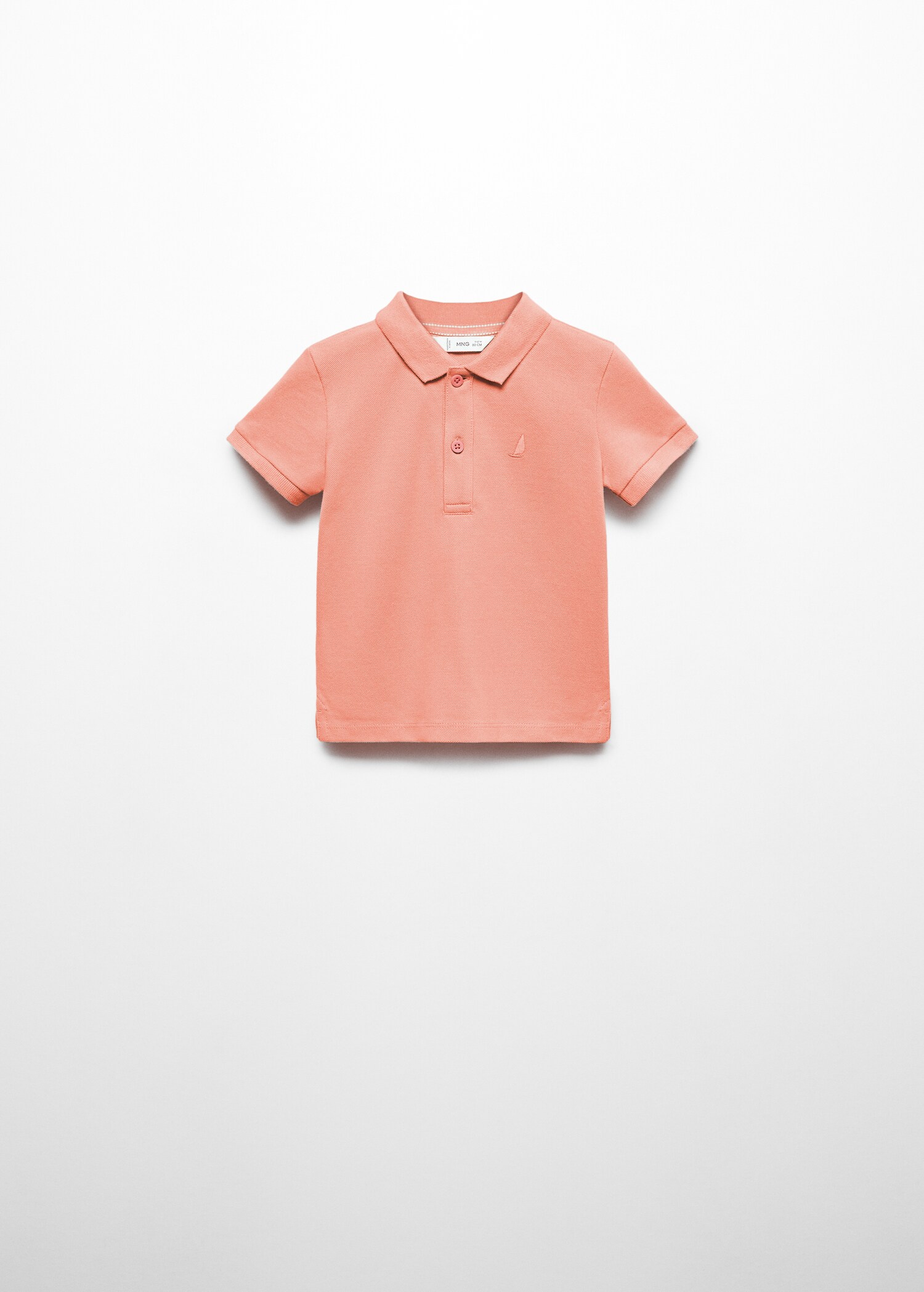 Textured cotton polo shirt - Загальний план