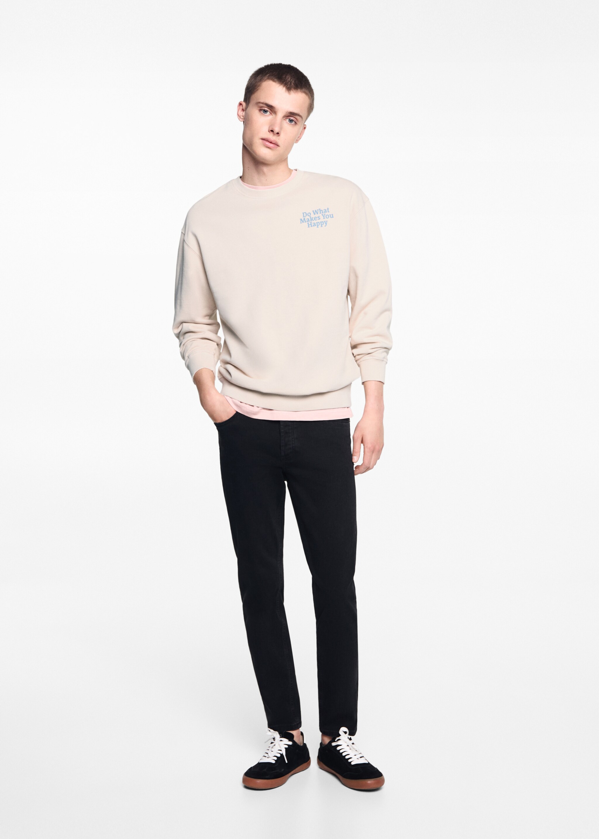 Sudadera mensaje unisex - Plano general