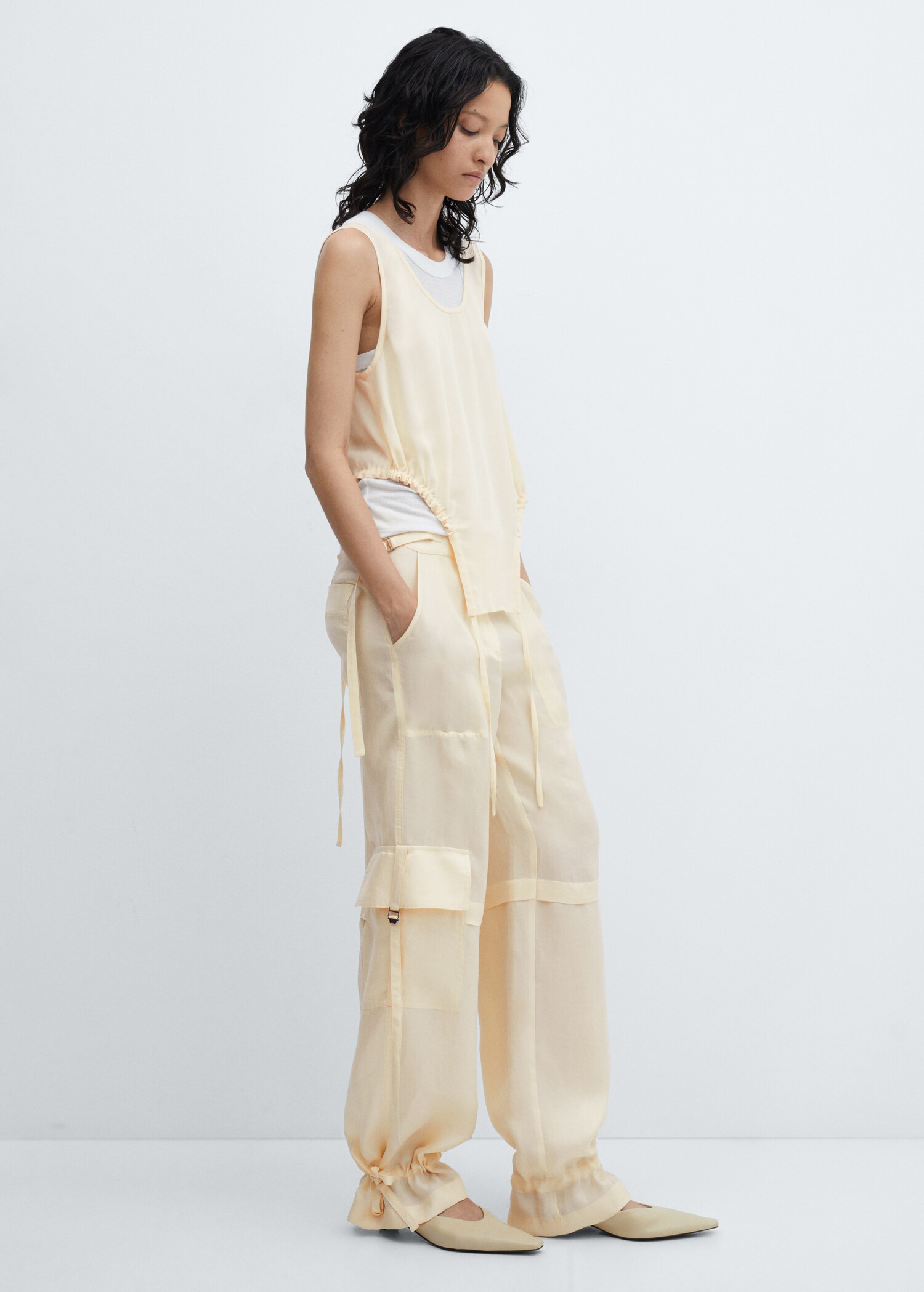Pantalon cargo Lyocell - Plan général