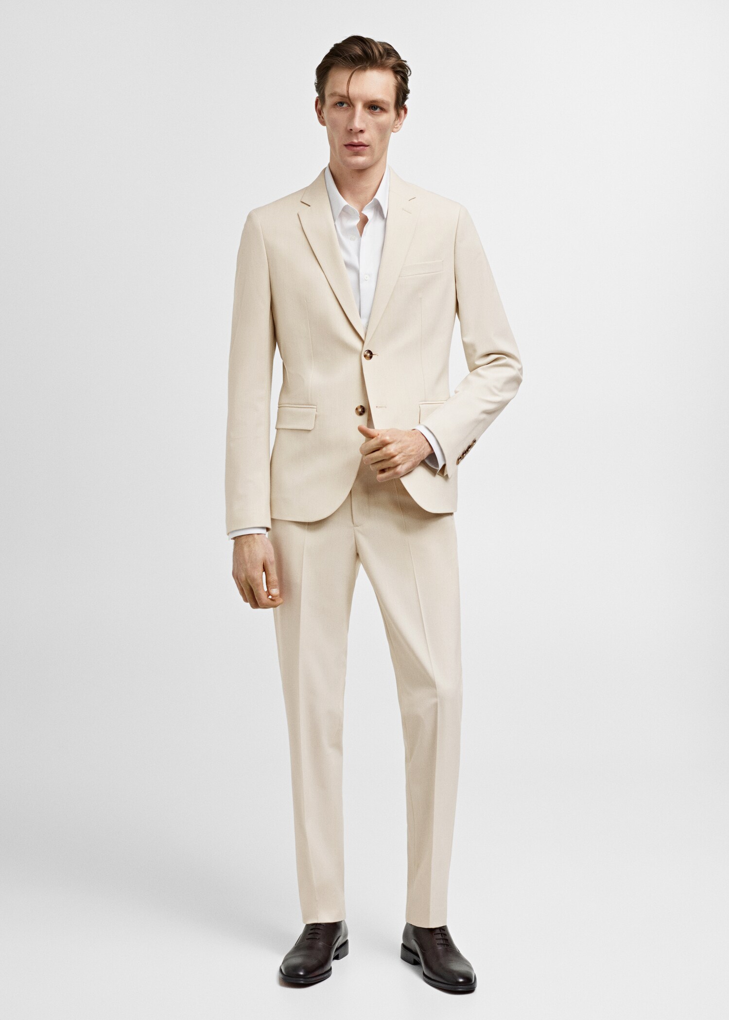 Pantaloni completo super slim-fit tessuto stretch - Piano generale