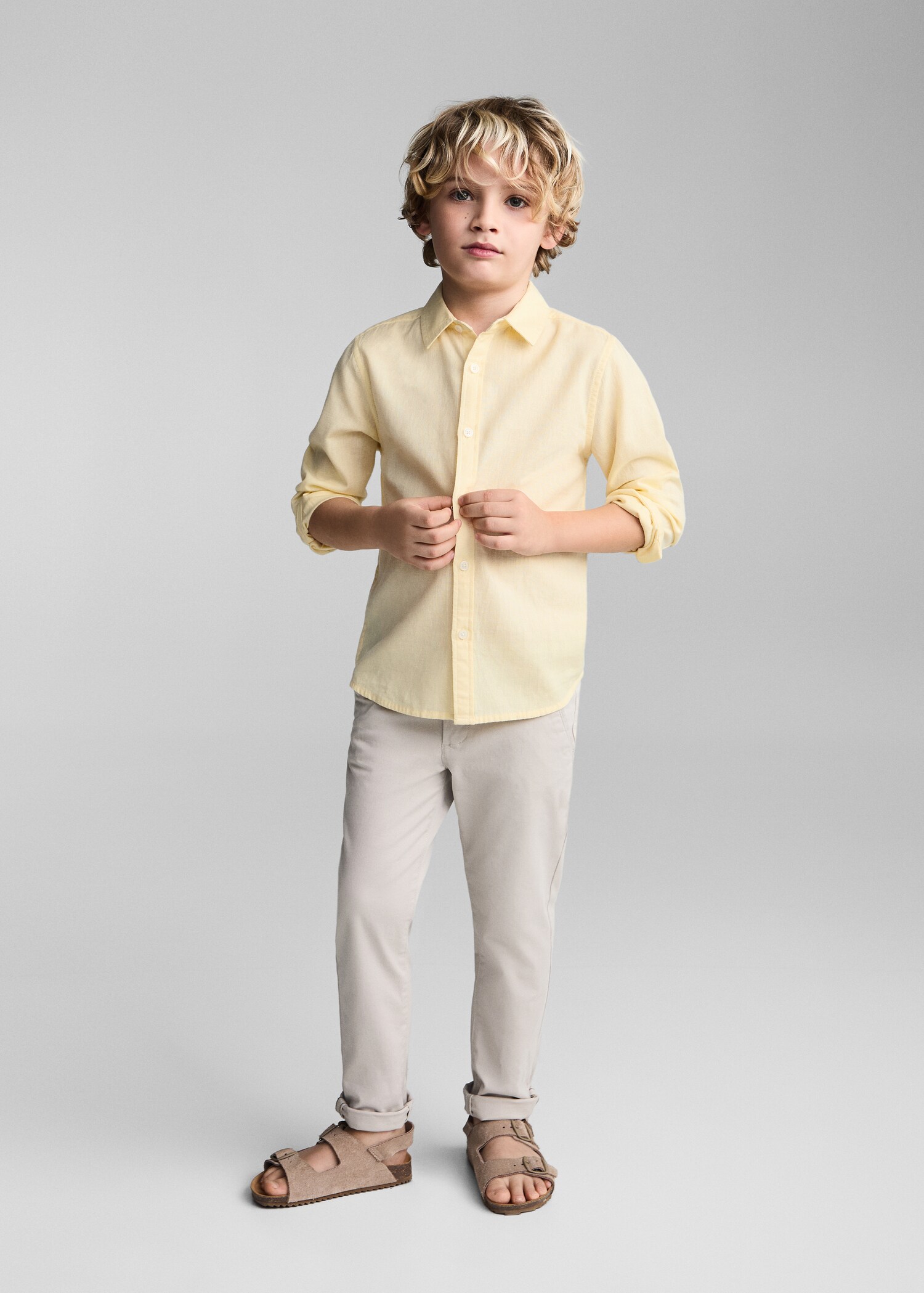 Regular fit cotton shirt - General plane