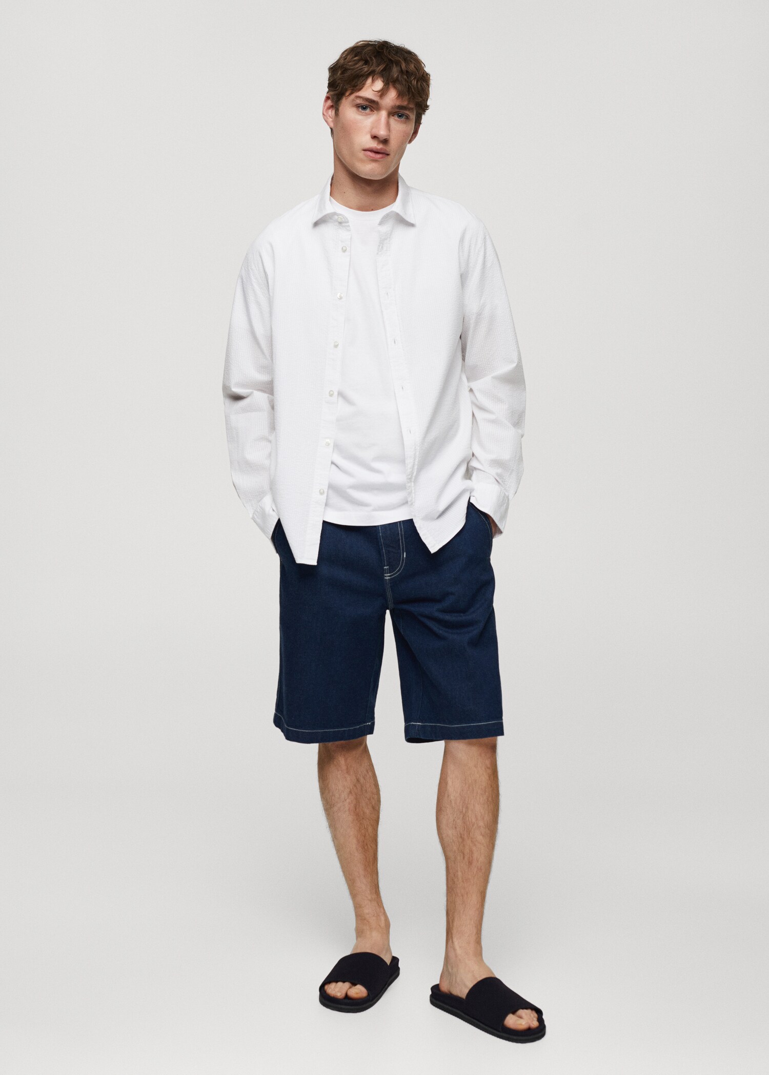 Chemise 100 % coton seersucker - Plan général