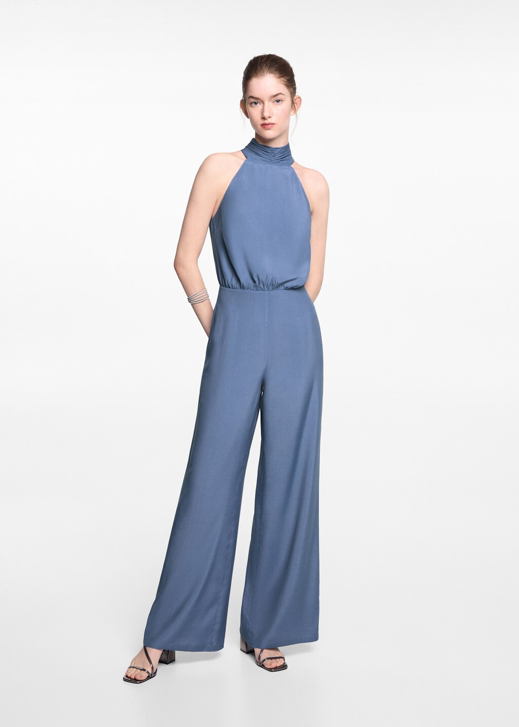 Long dress jumpsuit best sale