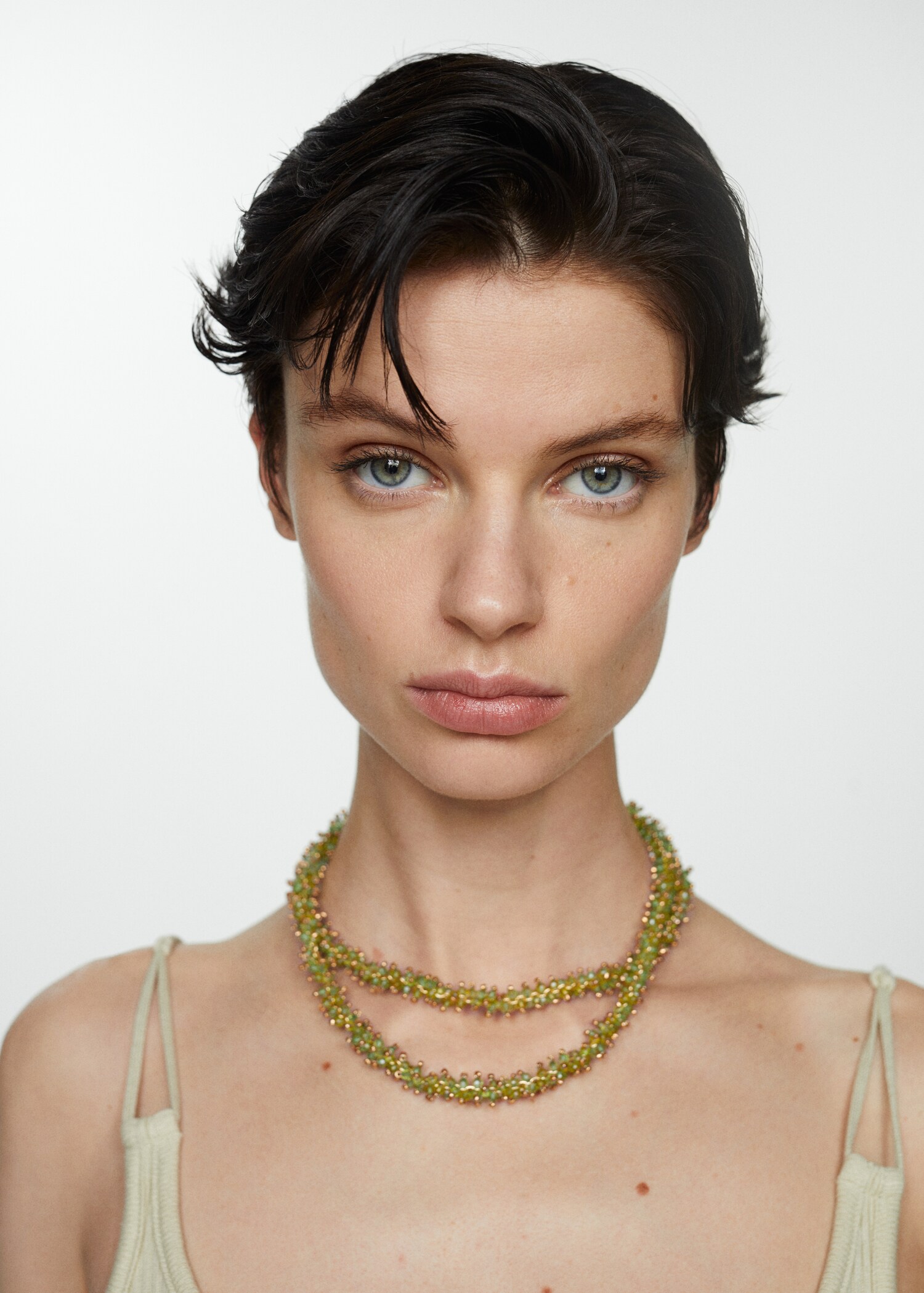 Combined crystal necklace - General plane