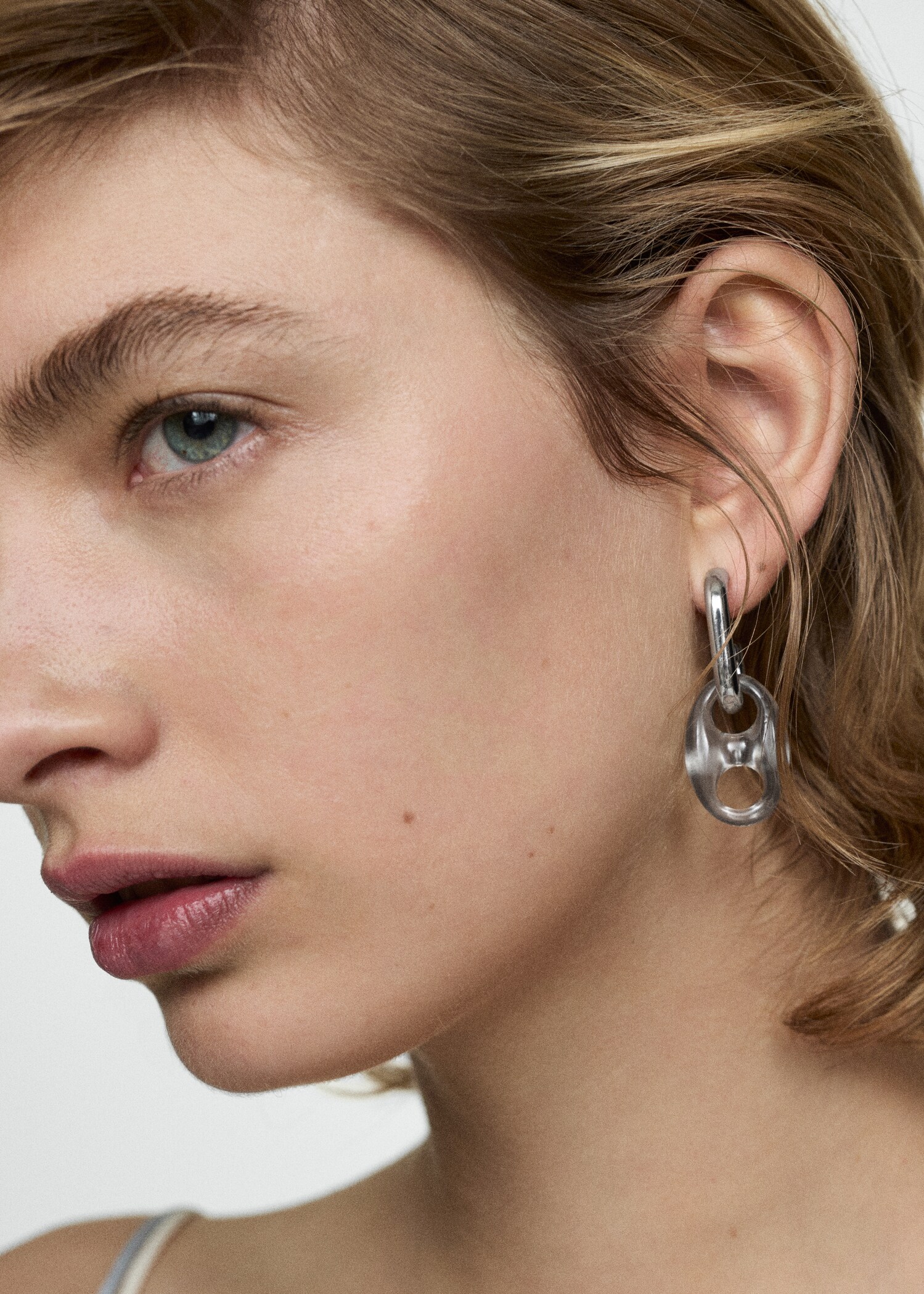 Boucles d'oreilles maillons combinés - Plan général