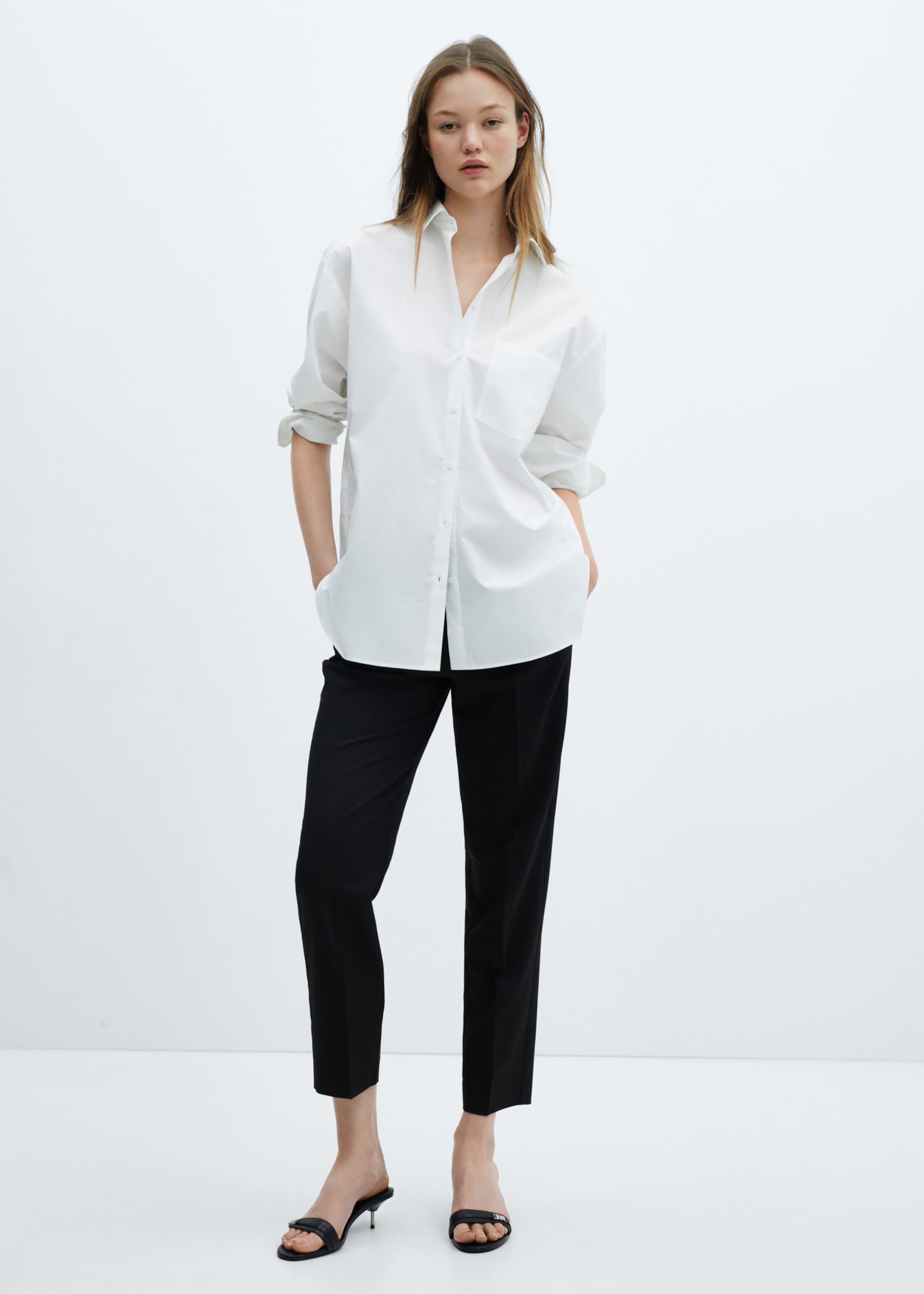 Pocket oversize shirt - General plane, White. Ref: 67030437-00.