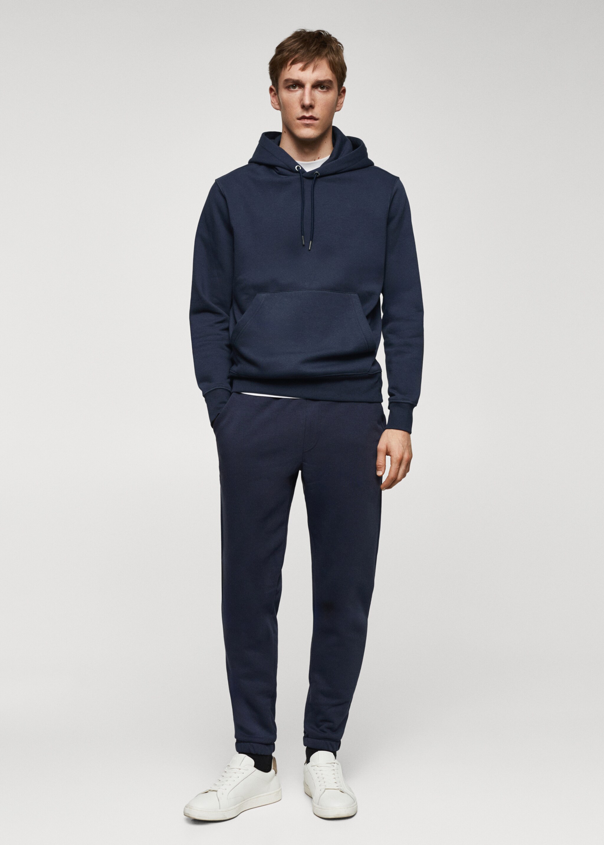 Sudadera algodón capucha canguro - Plano general