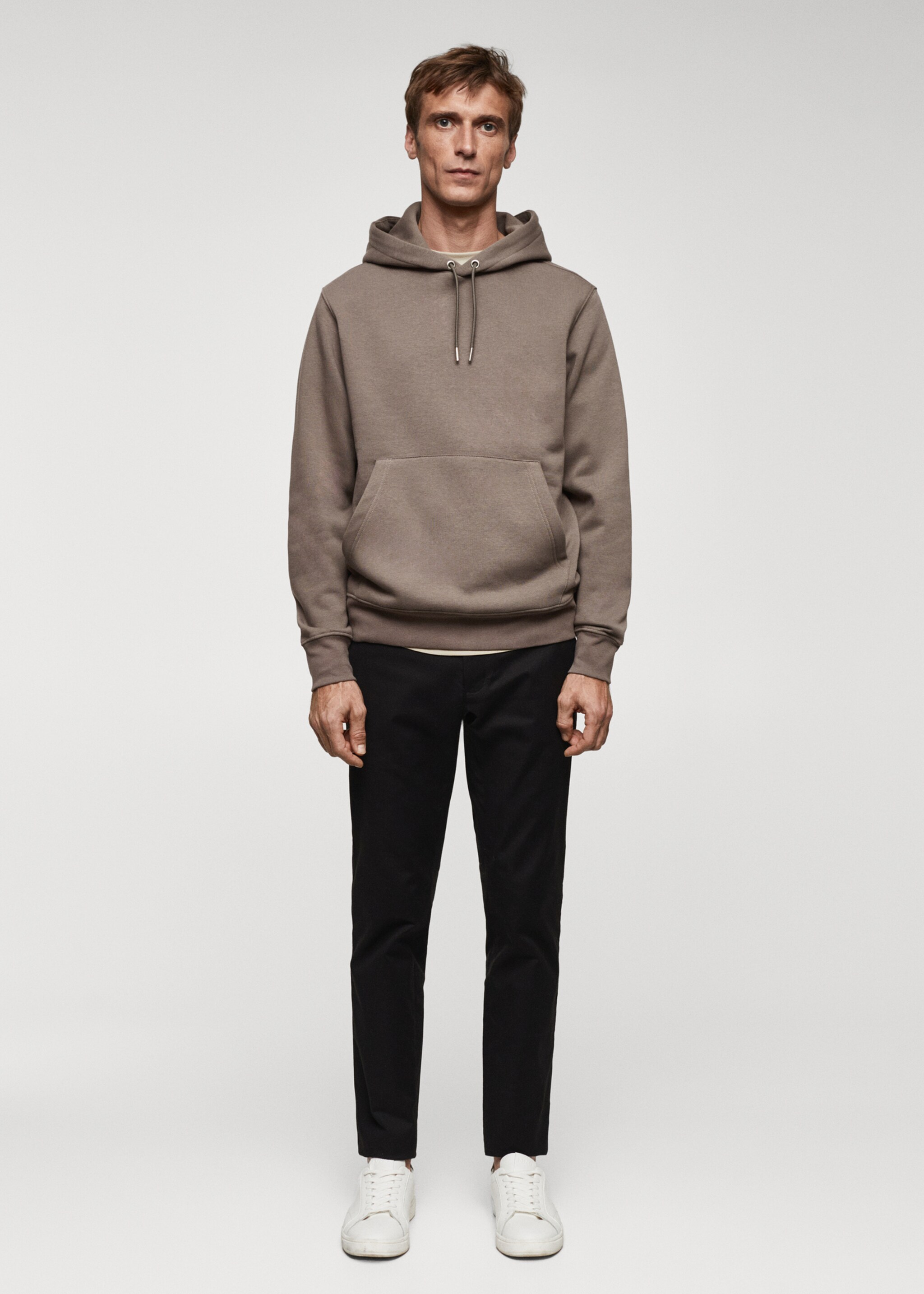 Sudadera algodón capucha canguro - Plano general