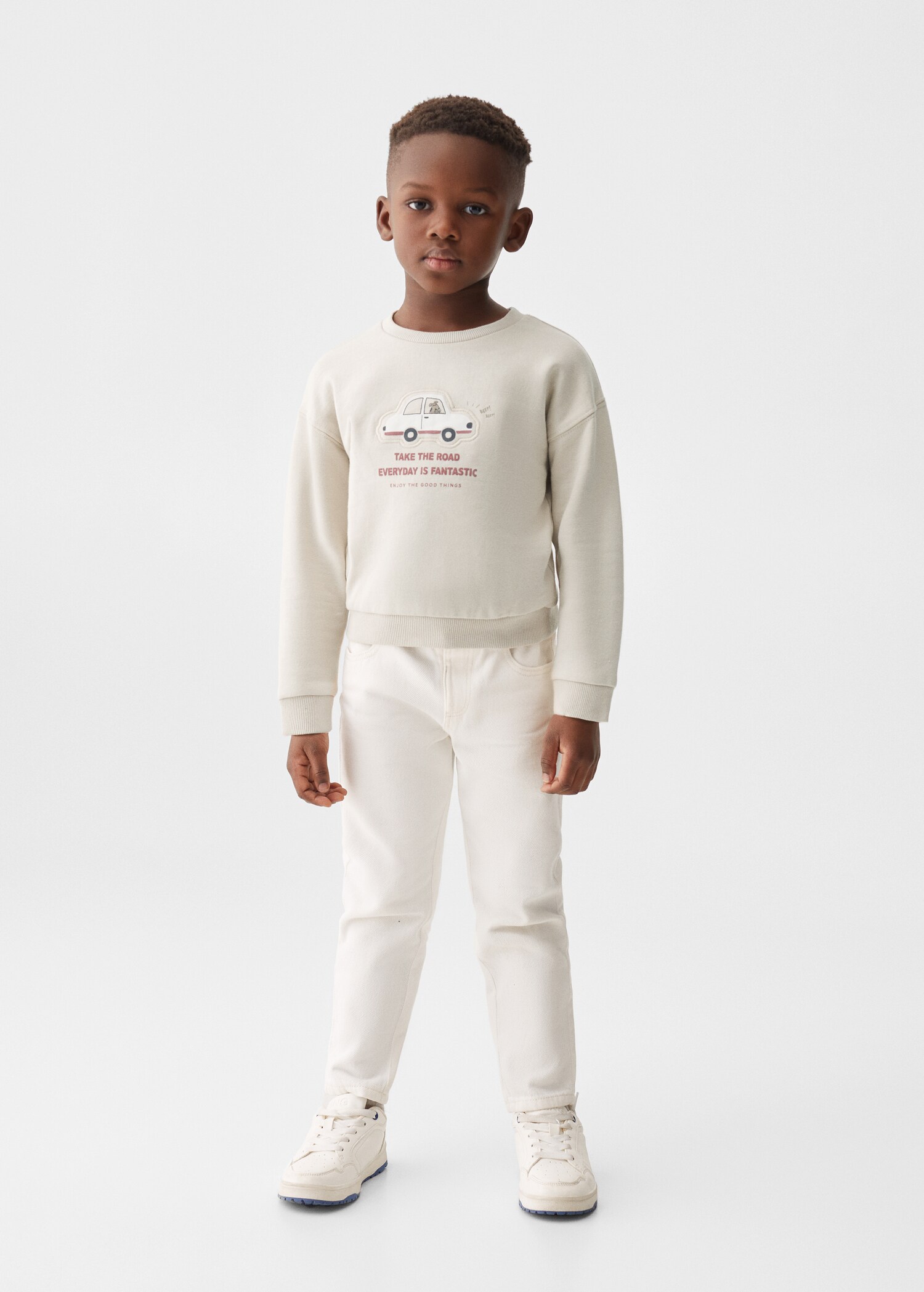 Sweat-shirt coton imprimé - Plan général