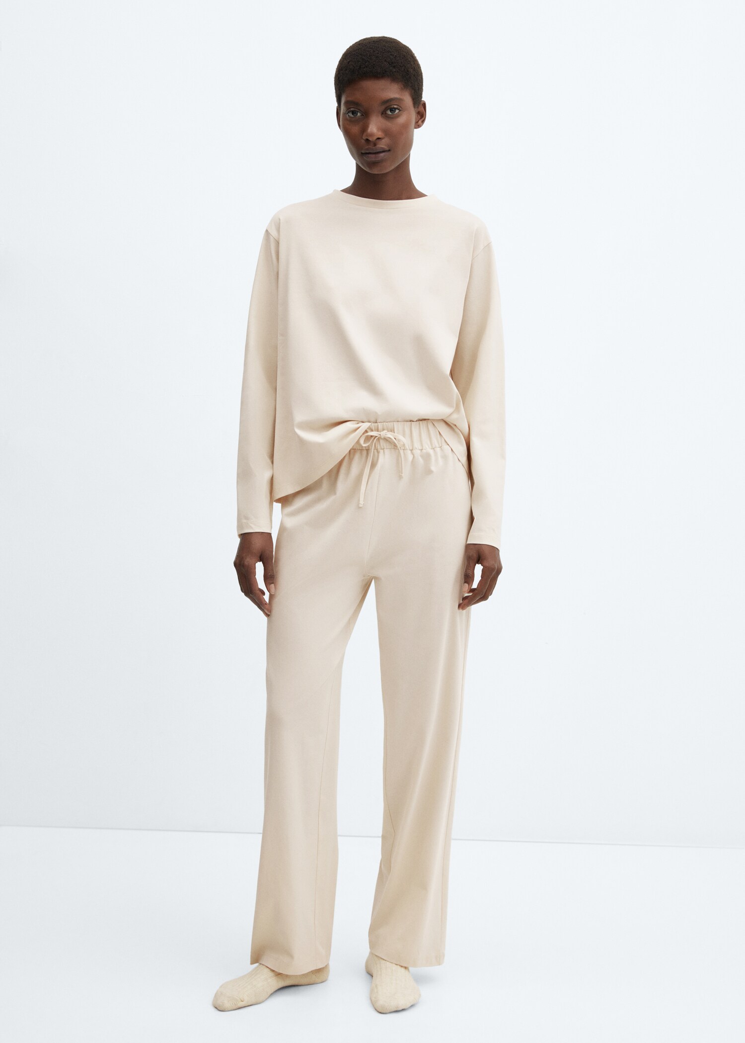 Two-piece flannel pyjamas - General plane