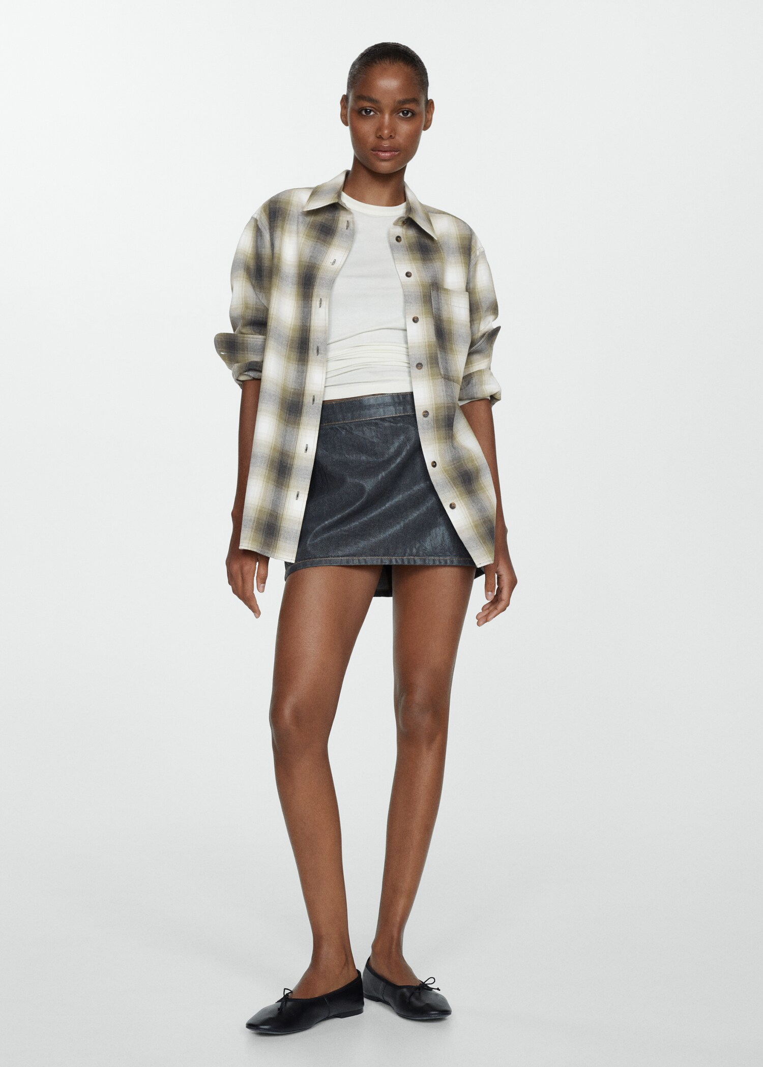 Check cotton shirt - General plane