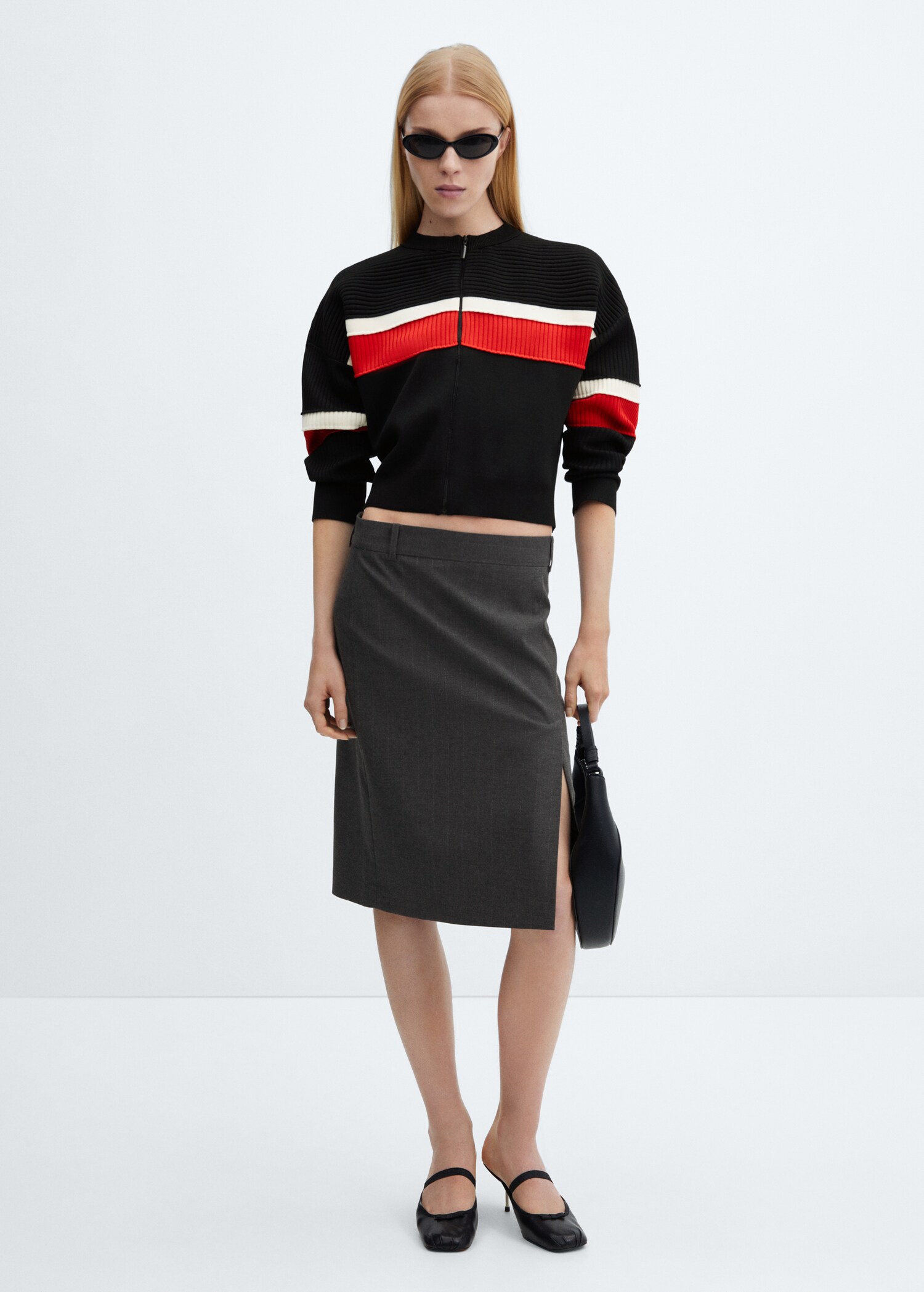 Pinstripe skirt - General plane