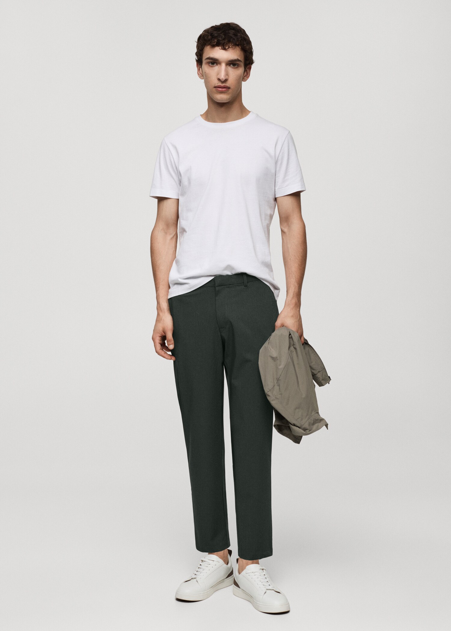 Slim fit stretch trousers - General plane