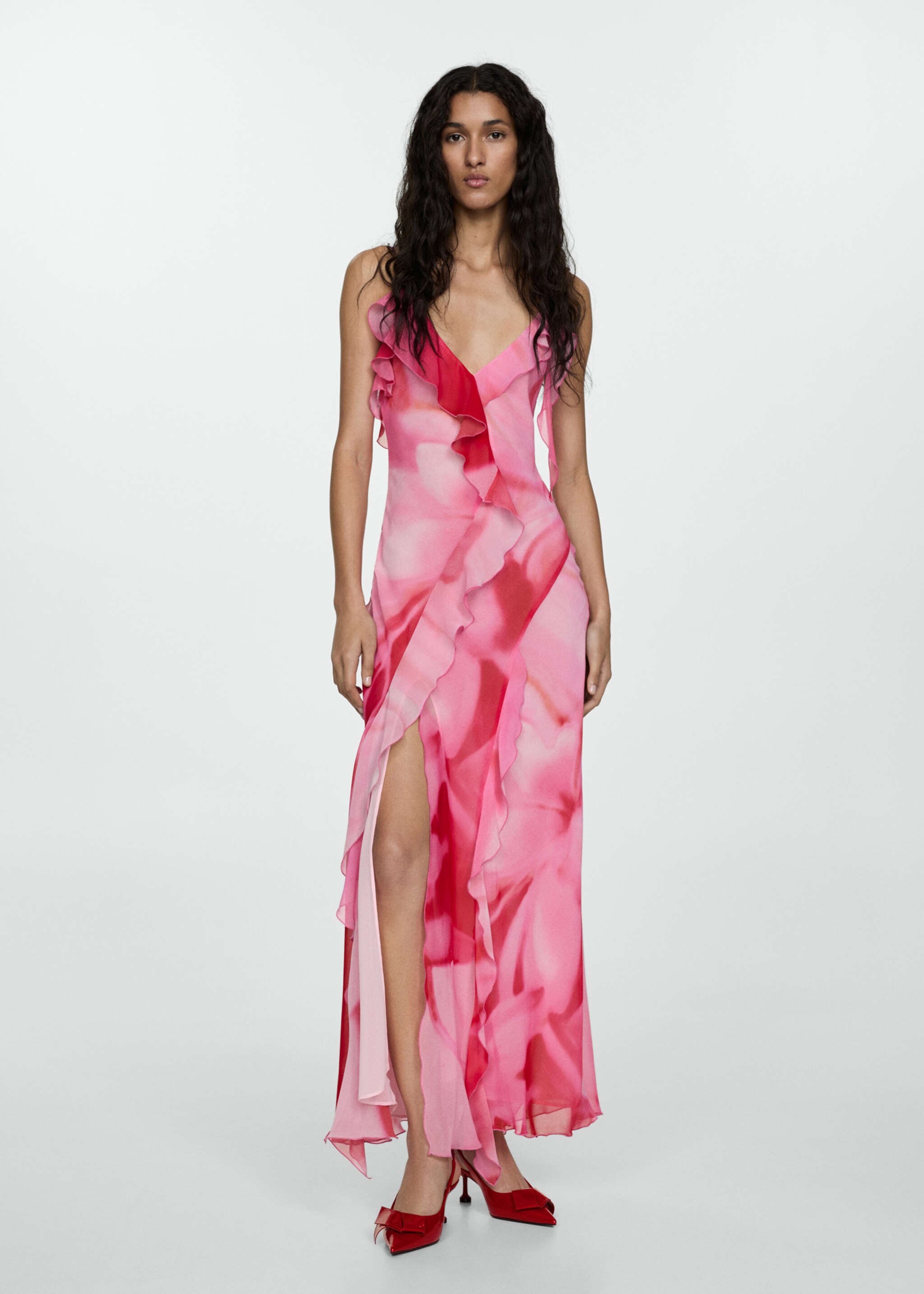 Chaussures talon nœud - Plan général, Rouge. Ref: 67034469-00.