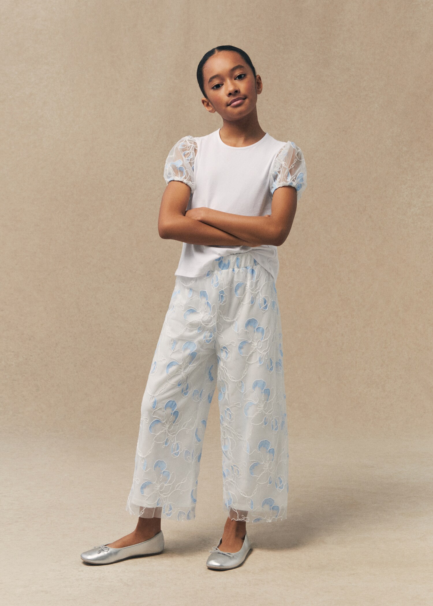 Pantaloni tulle ricamo - Piano generale