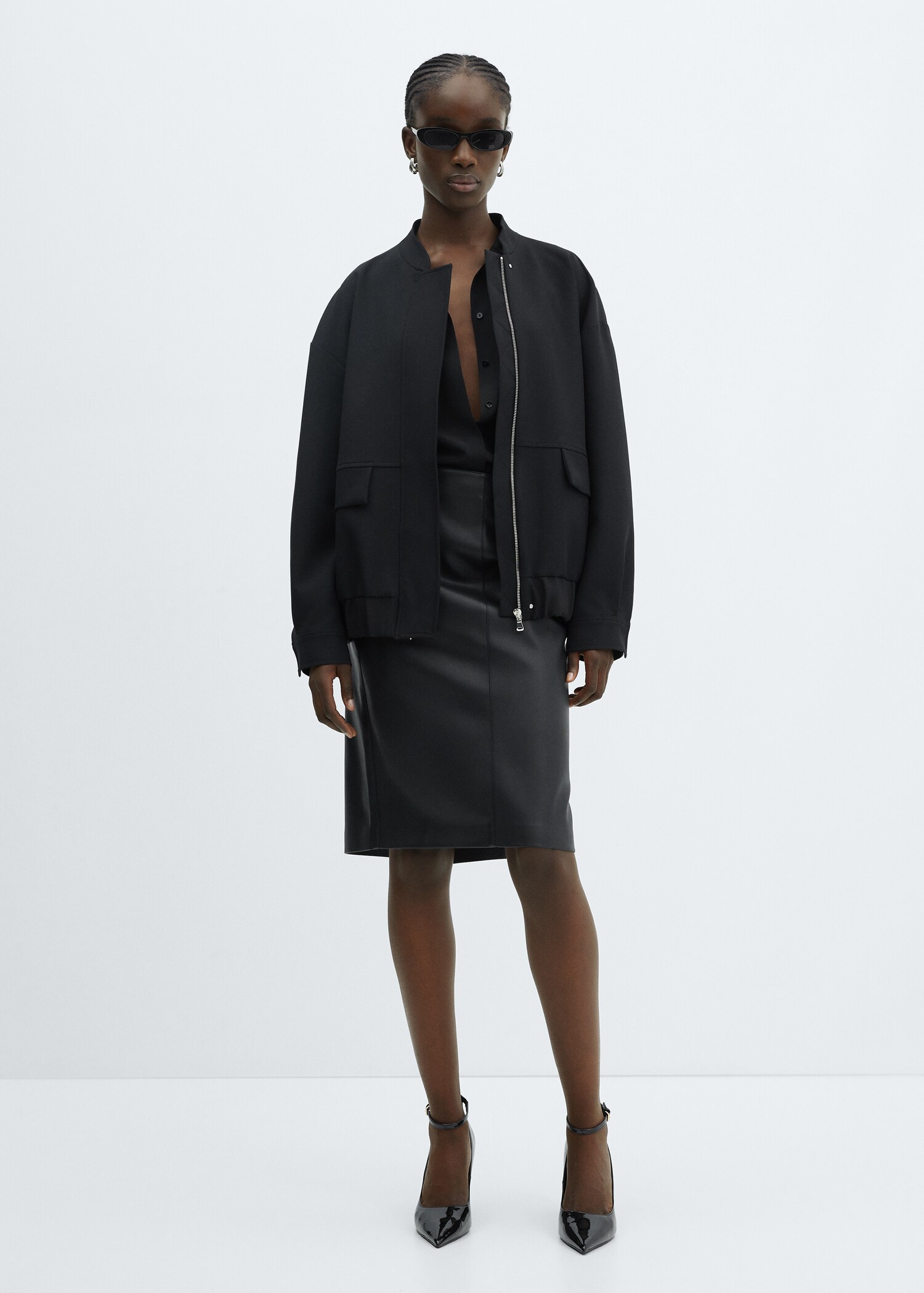 Veste bomber oversize - Plan général