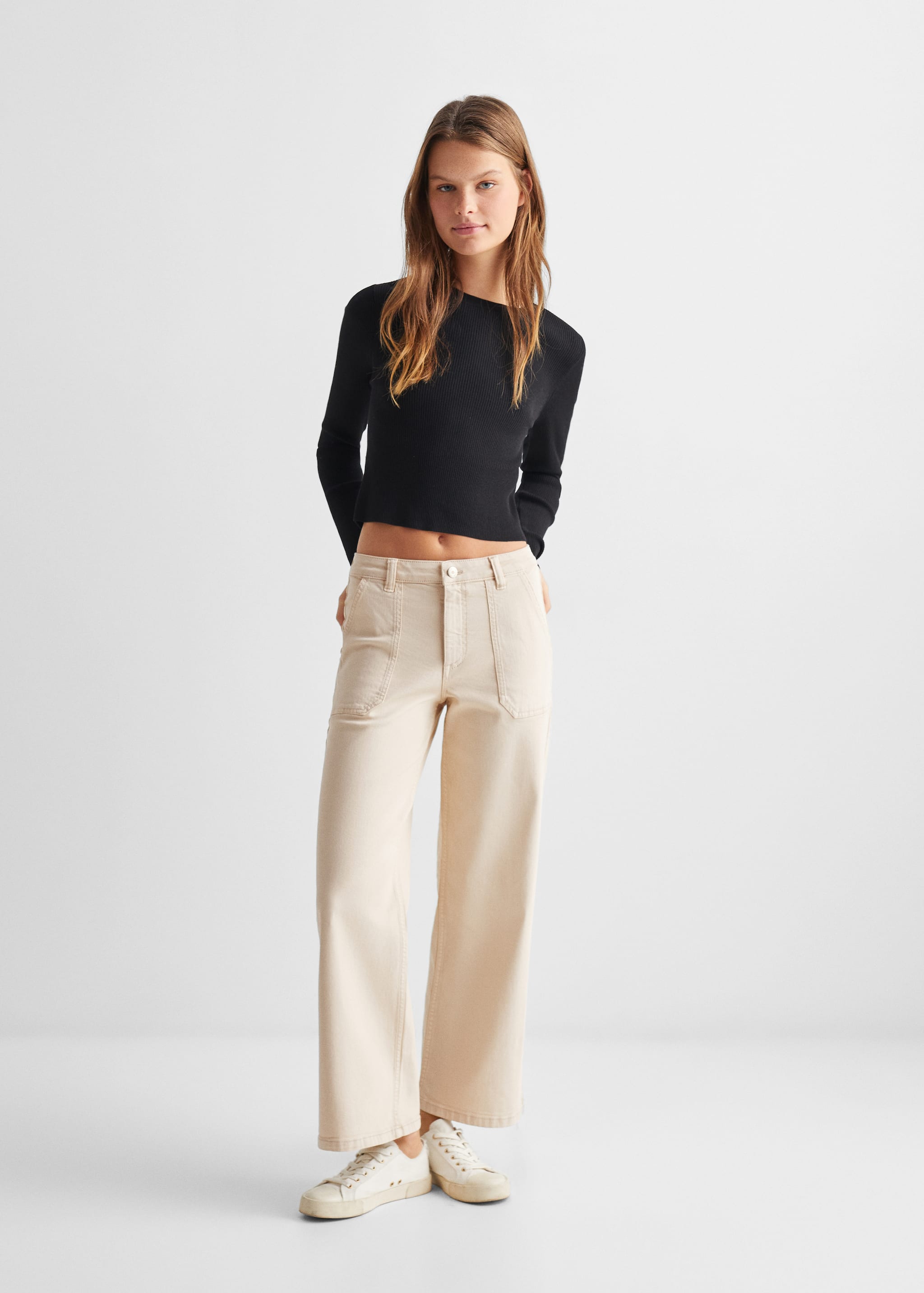 Culotte trousers with pockets - General plane