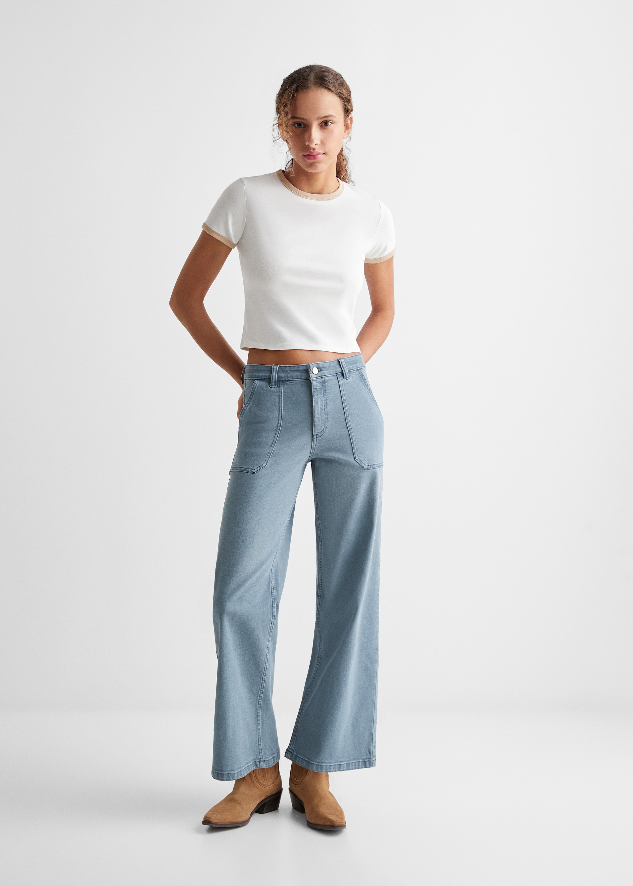 Culotte trousers with pockets - General plane