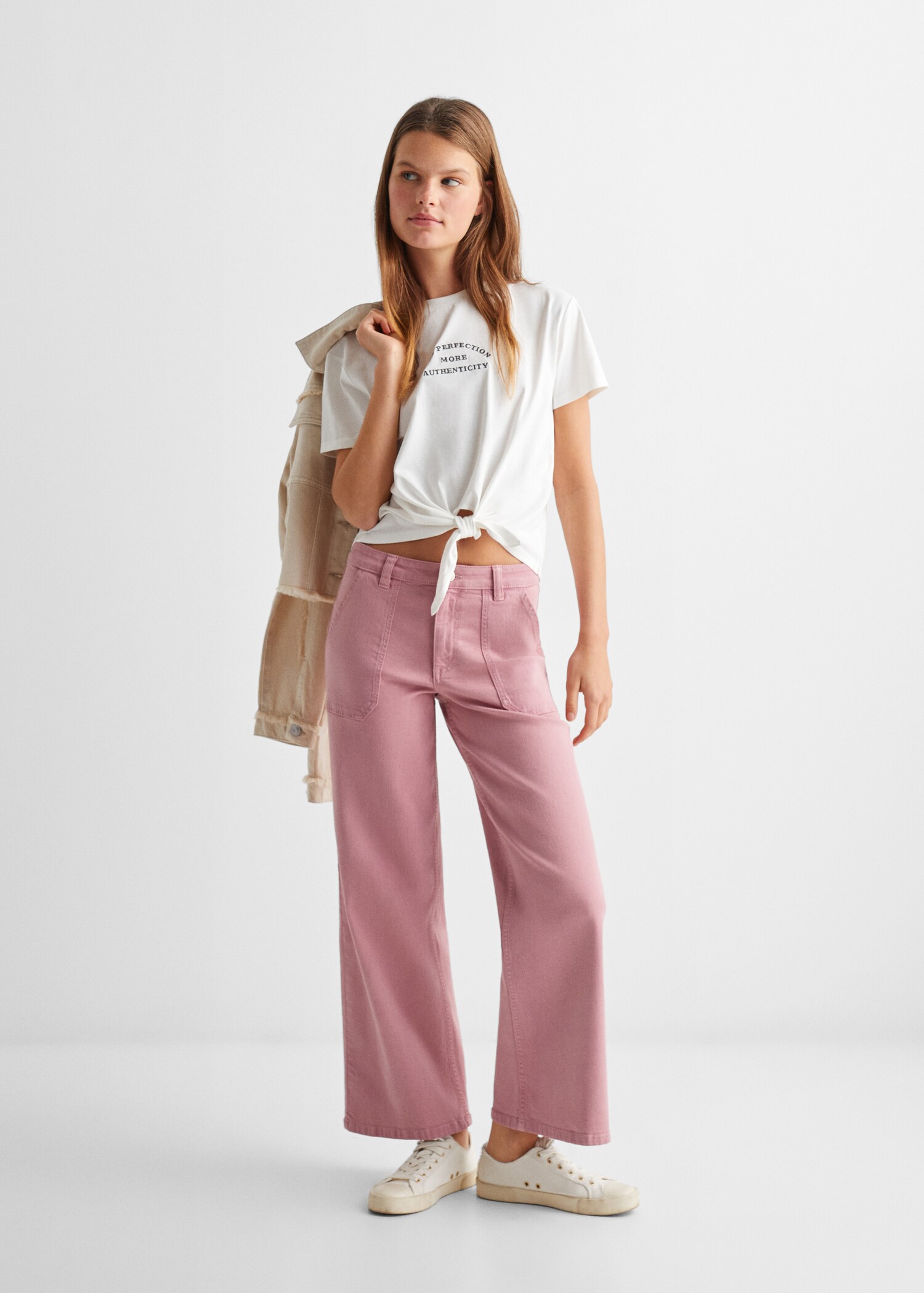 Culotte trousers with pockets - General plane