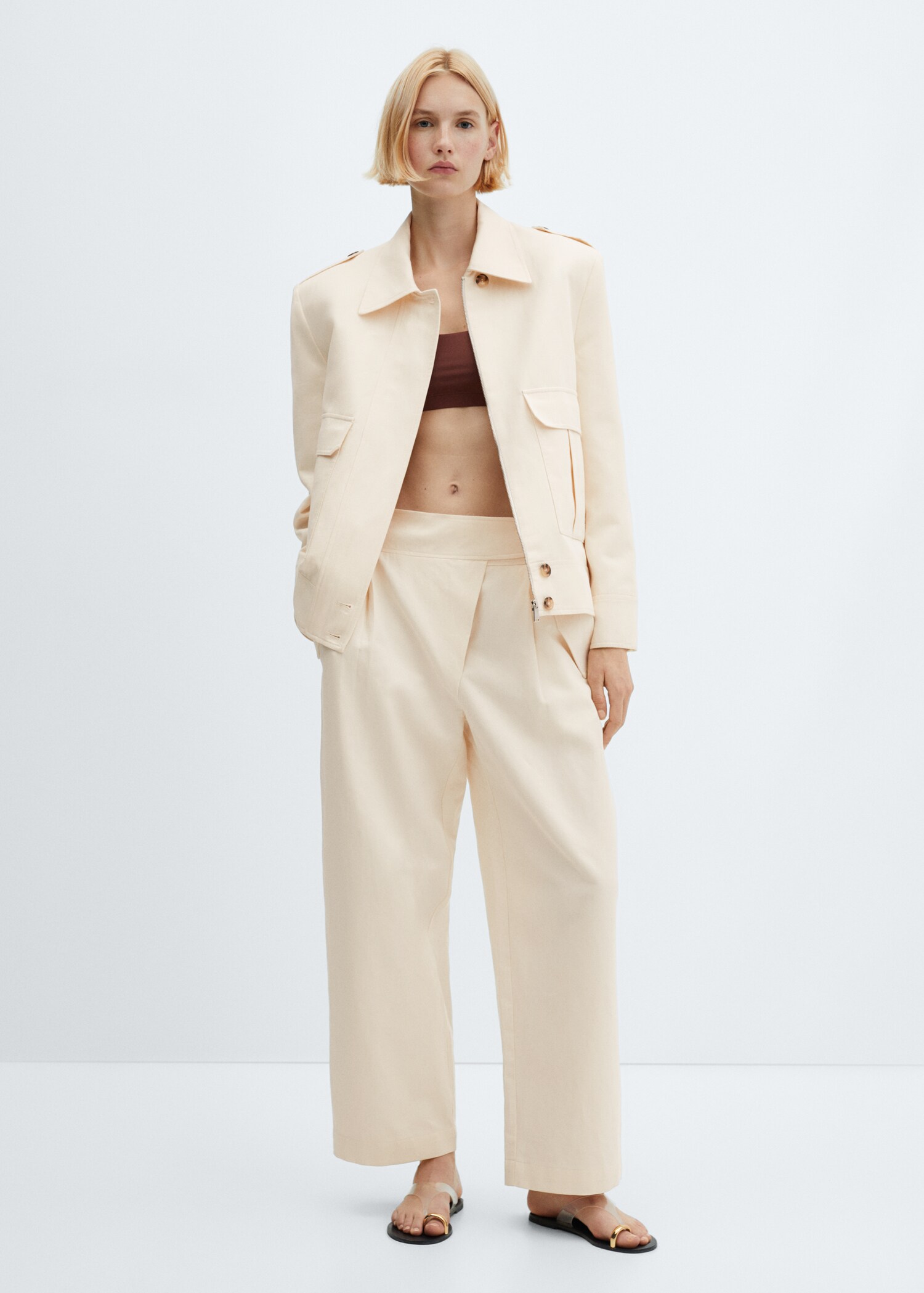Pantalon pinces croisé - Plan général