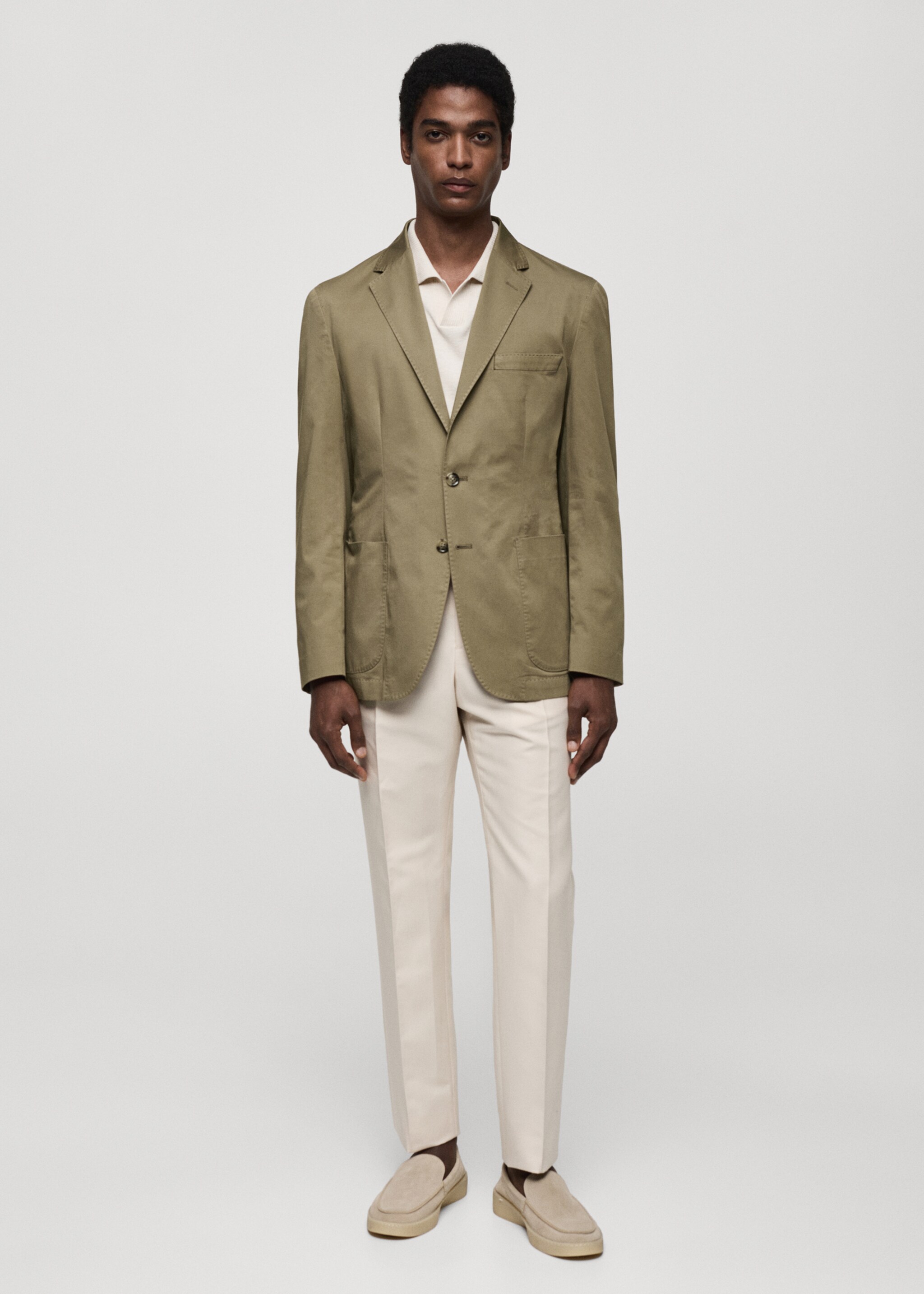 Americana slim fit algodón - Plano general