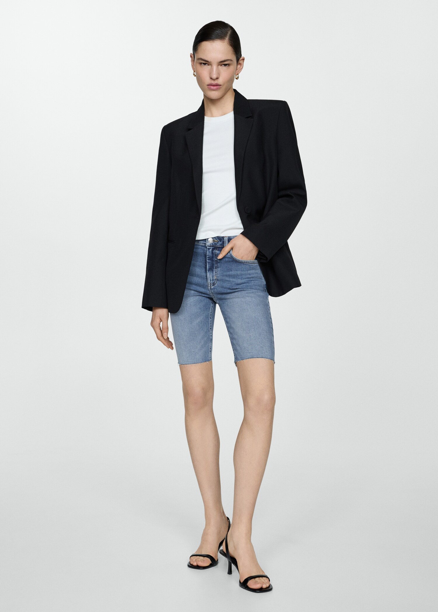 Bermudas vaqueras slim fit - Plano general