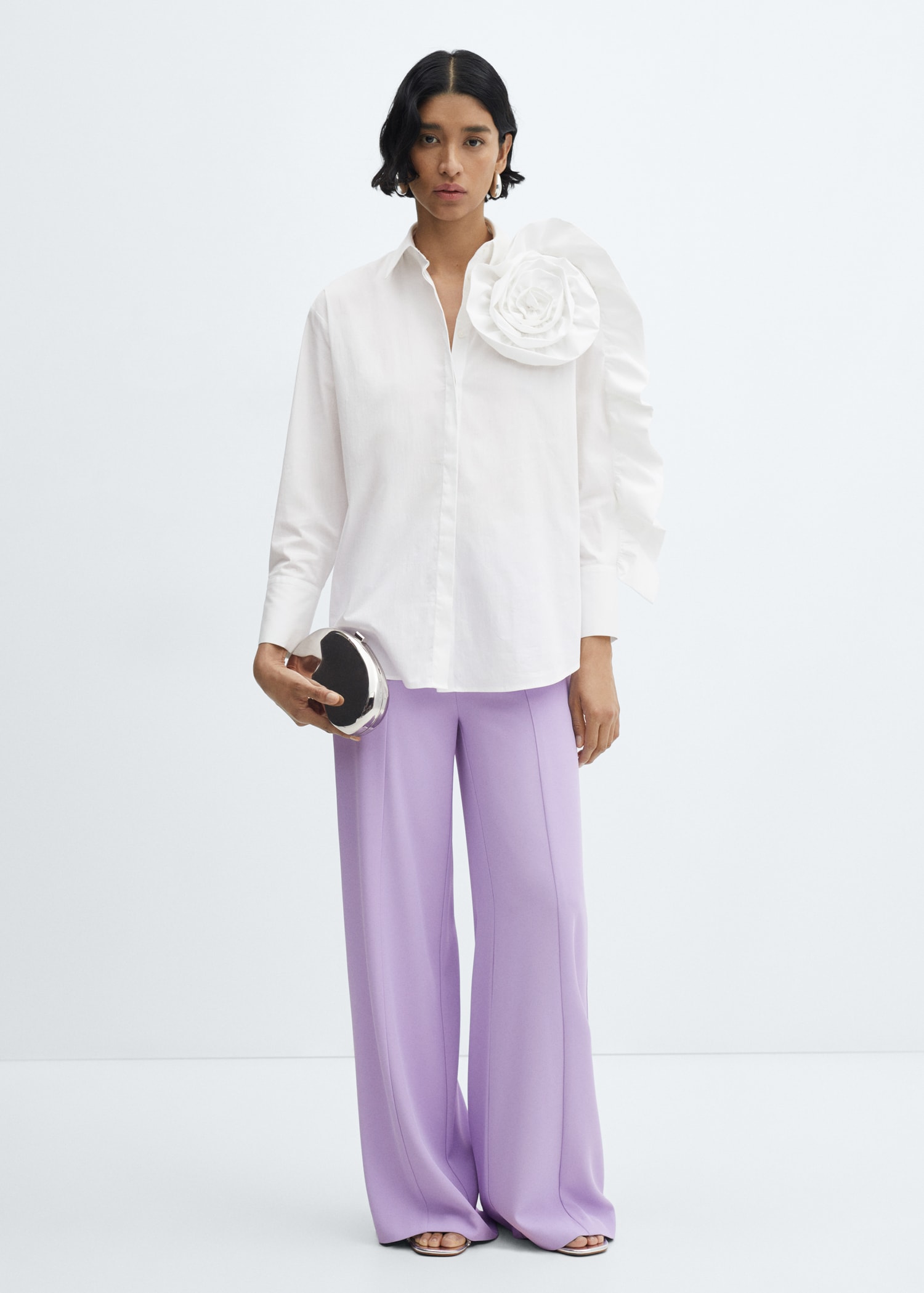 Maxi floral shirt - General plane