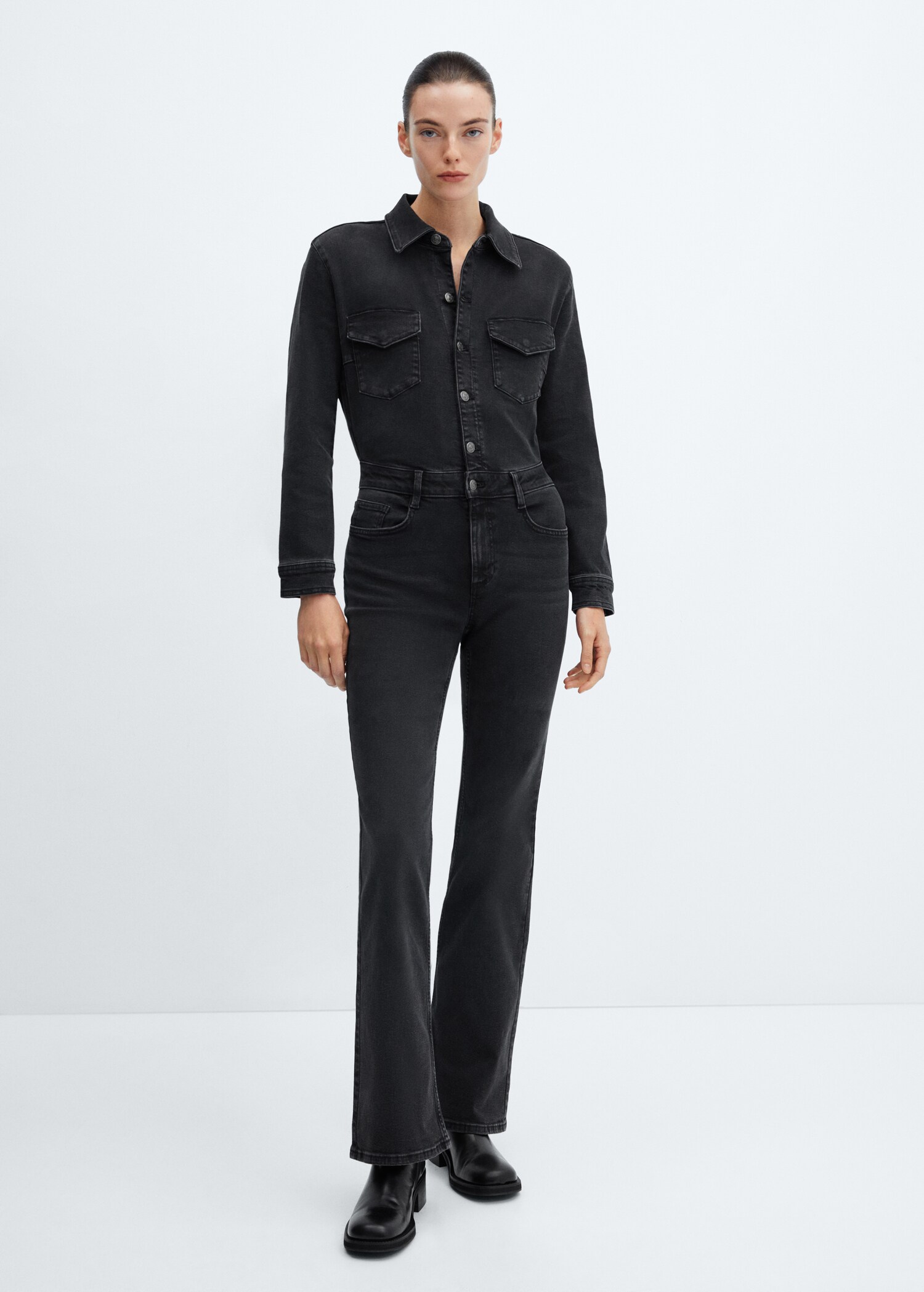 Combi-pantalon en jean - Plan général