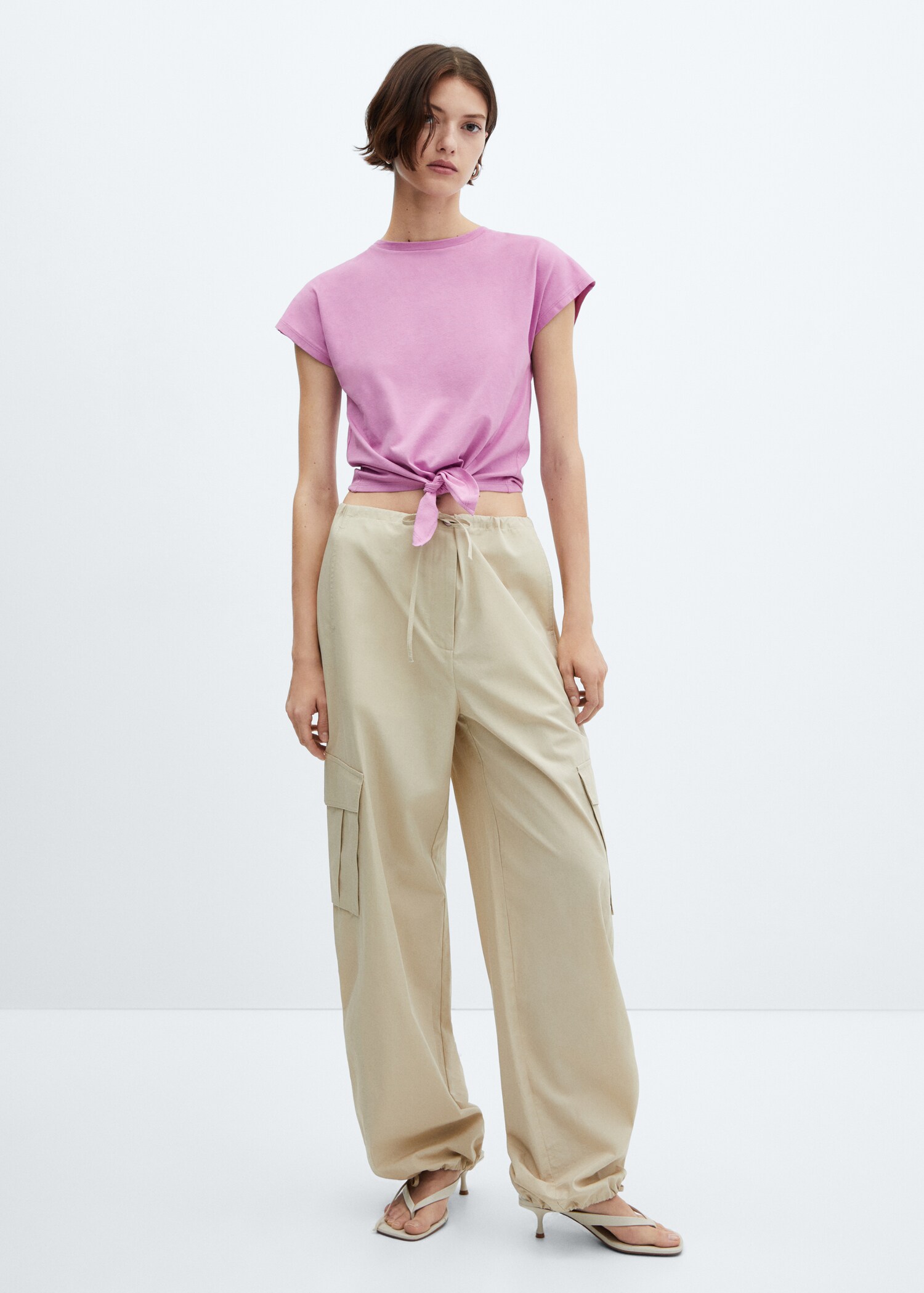 Knot cotton t-shirt - General plane
