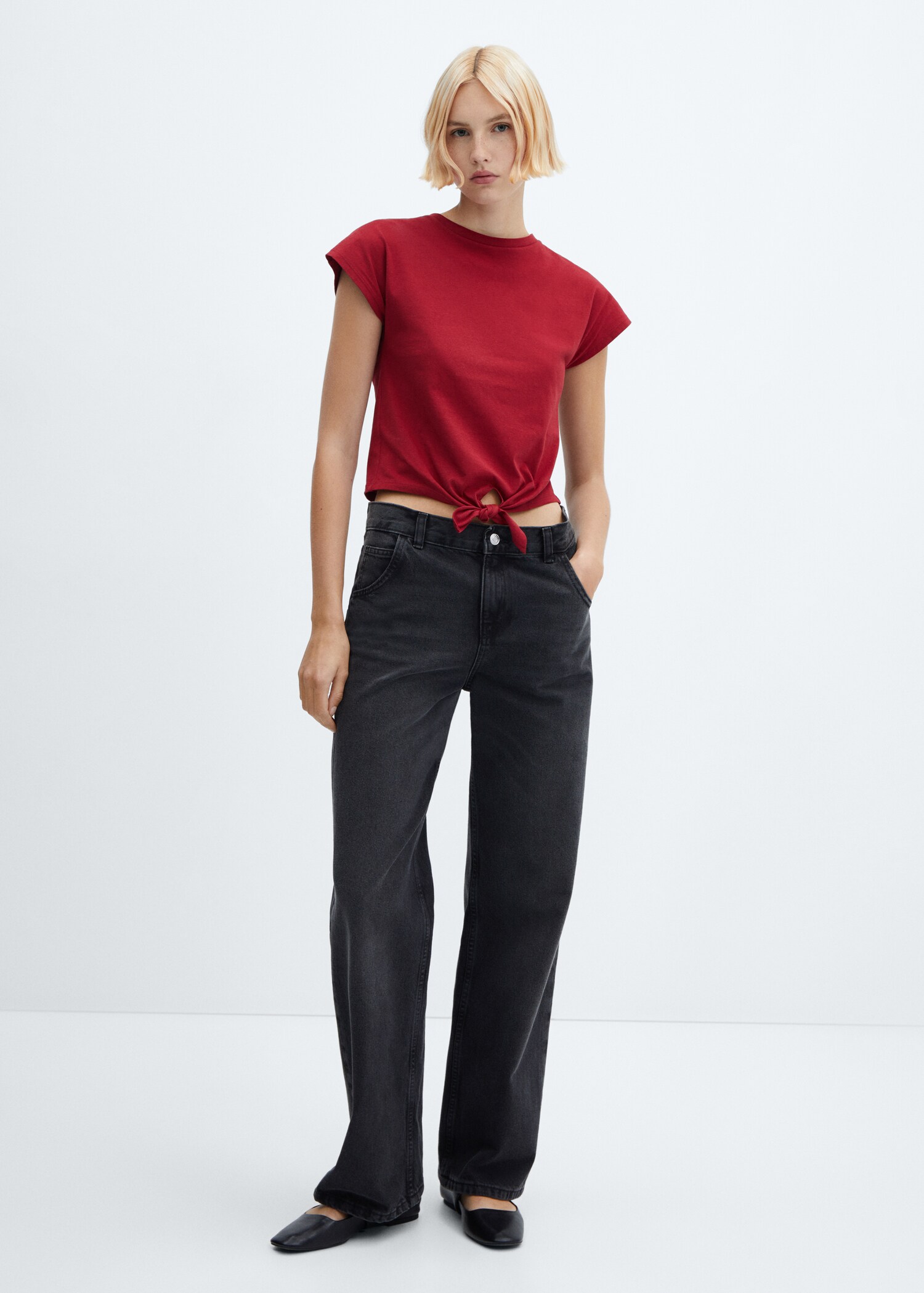 Knot cotton t-shirt - General plane