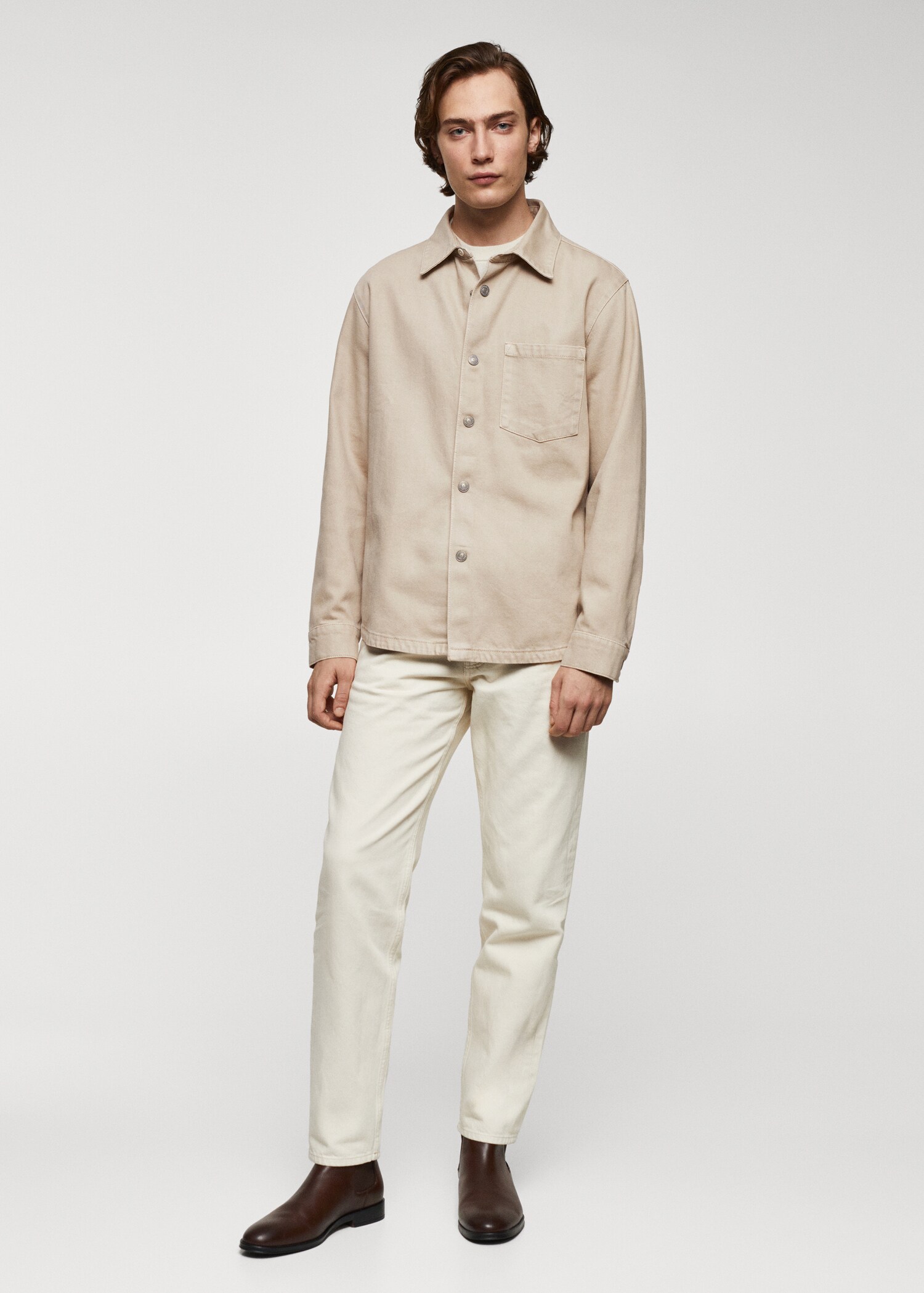 Pocket denim overshirt - General plane