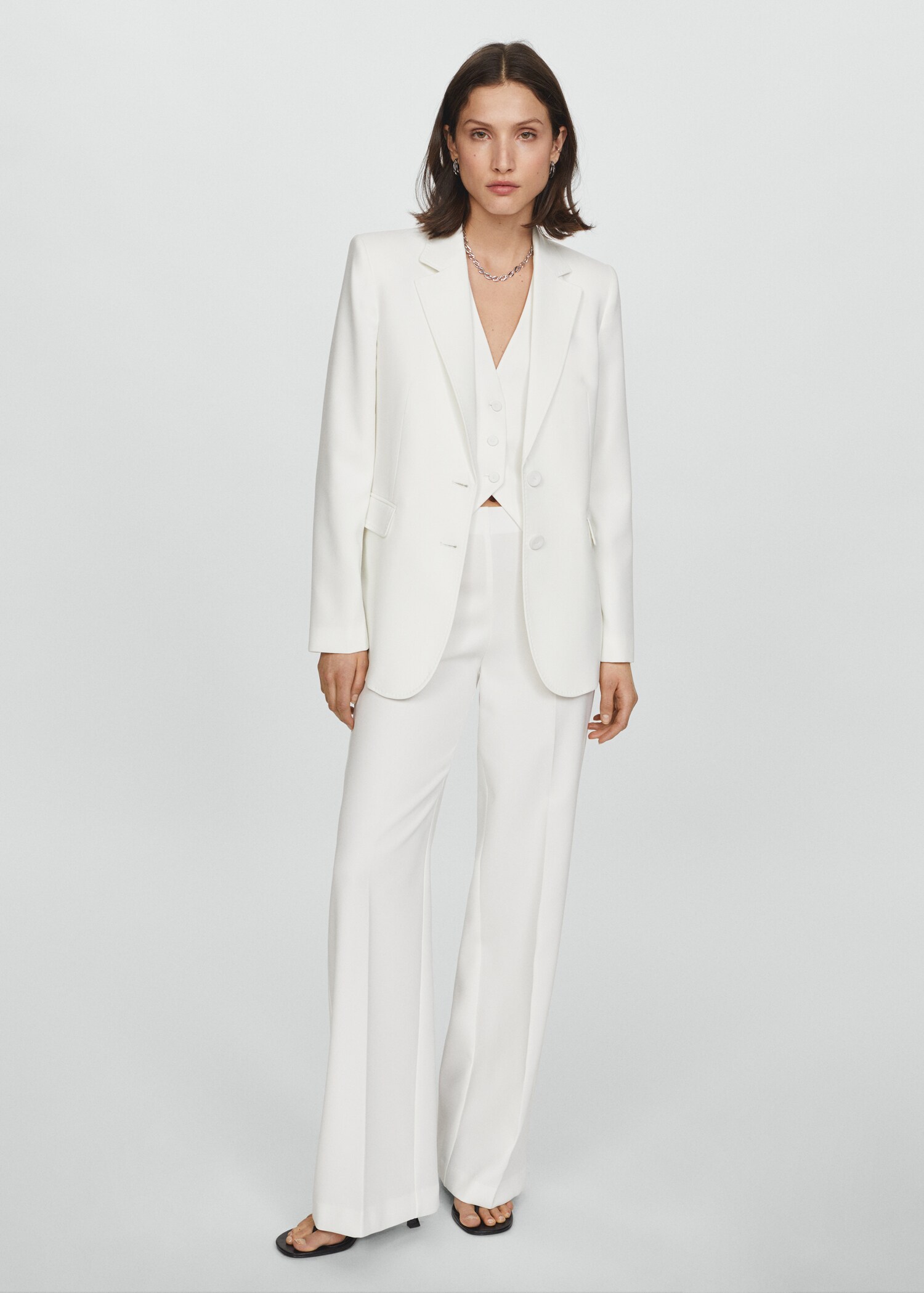 Straight-fit suit blazer - General plane