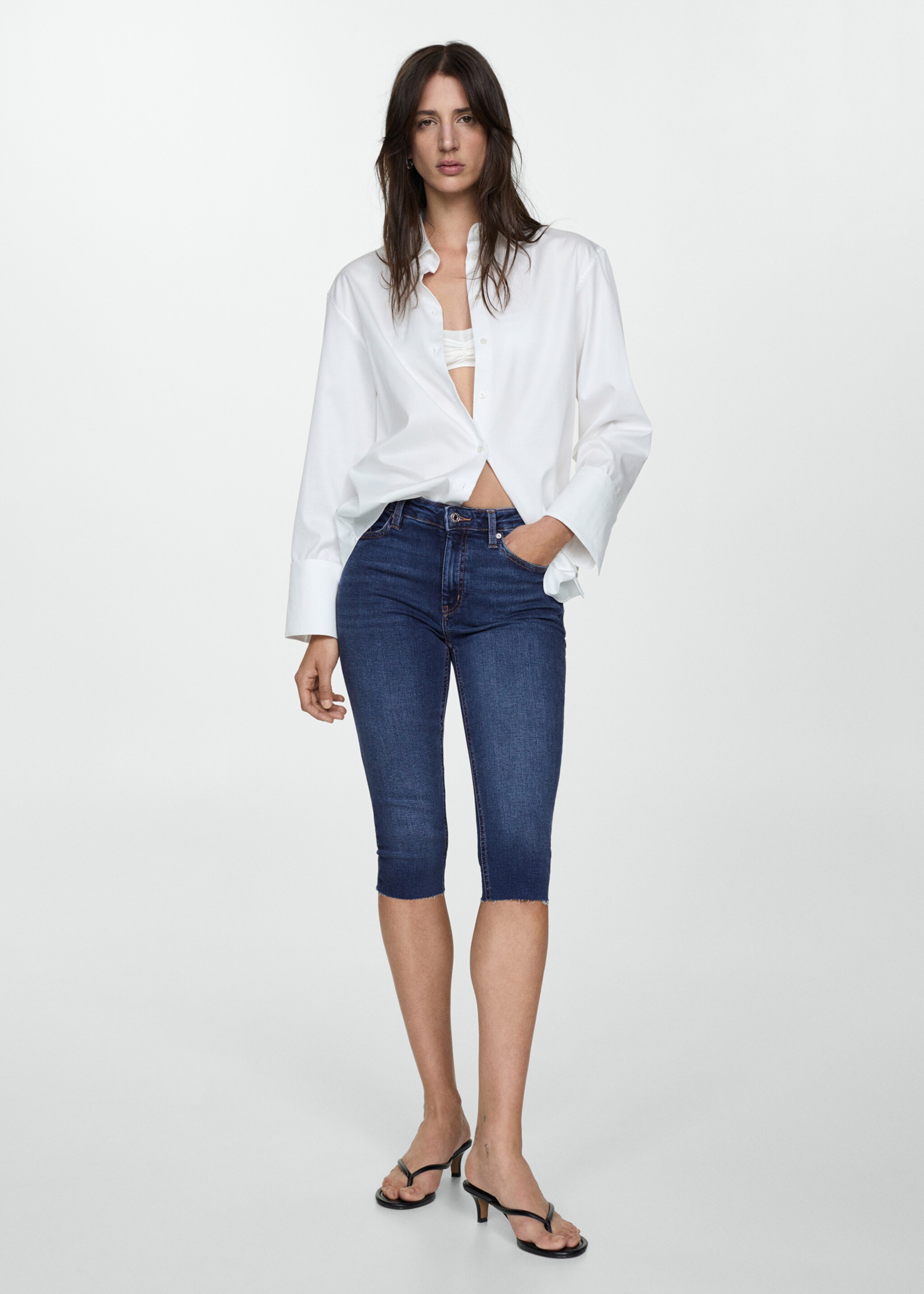 Capri slim-fit jeans - General plane, Dark Blue. Ref: 67041015-00.