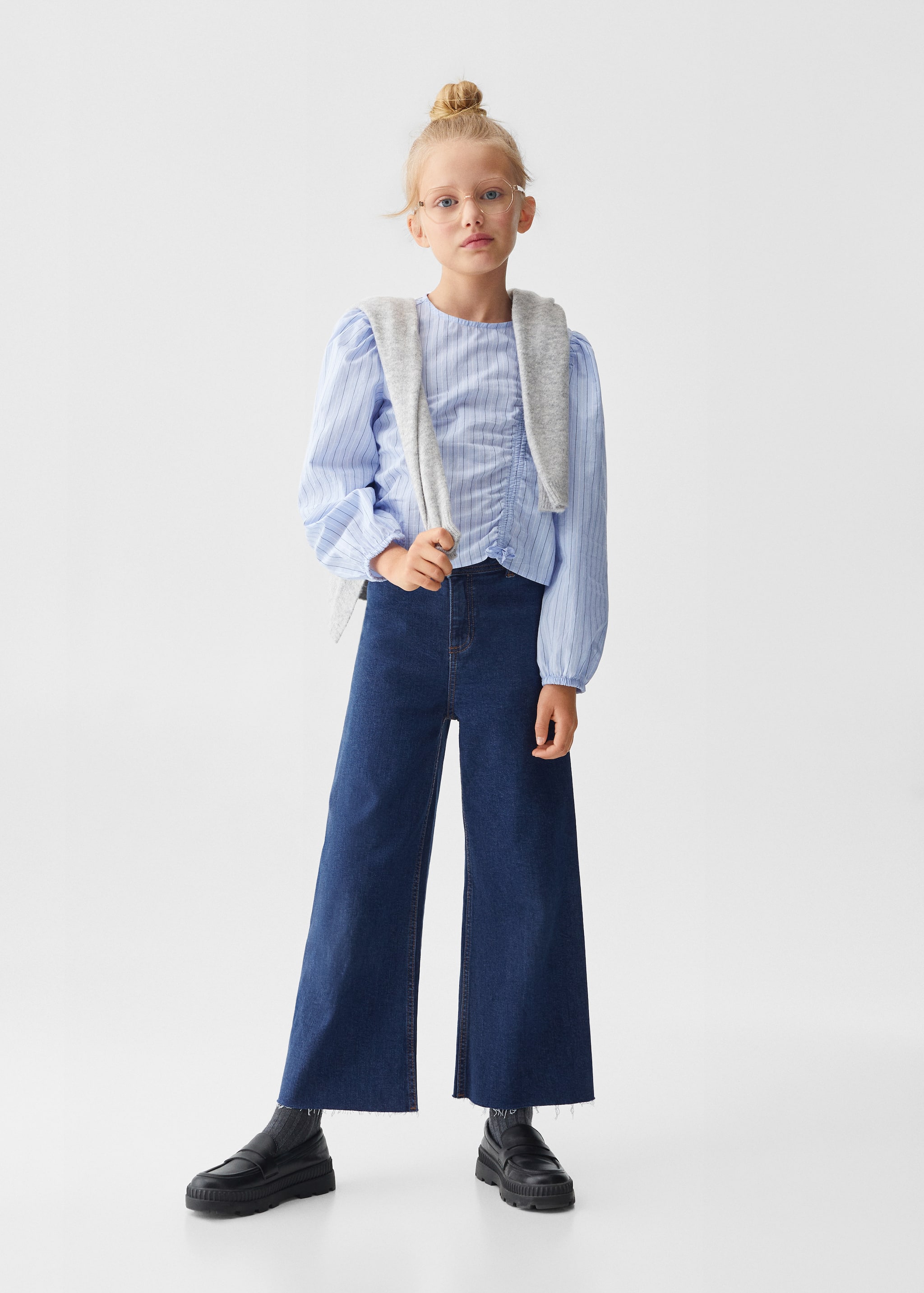 Jeans culotte high waist - General plane