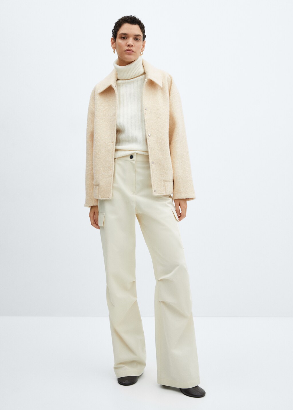 Oversized bomber jacket - Women | MANGO Japan Oversized bomber jacket - Women | MANGO Japan