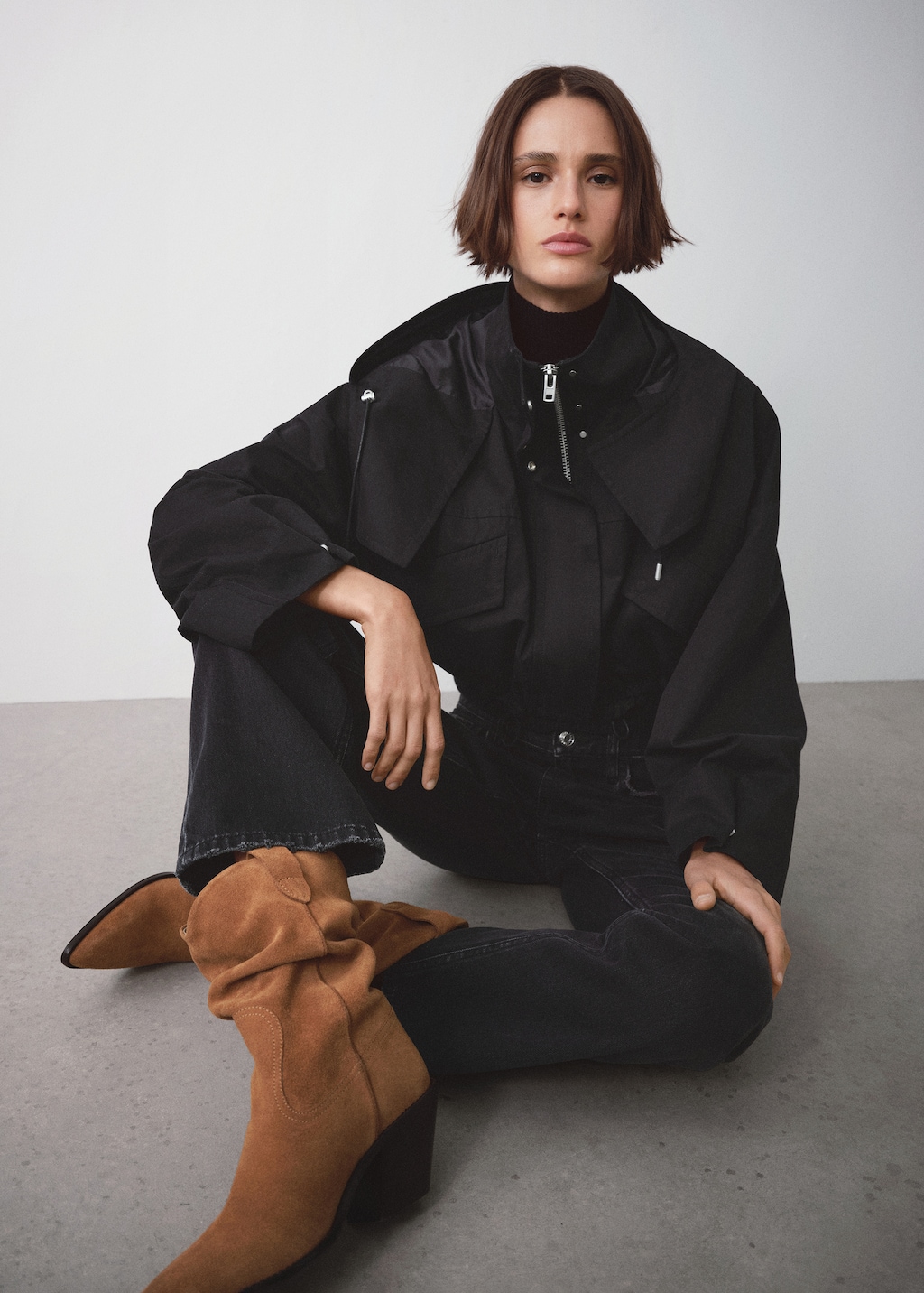 Bottines croute de cuir 2025
