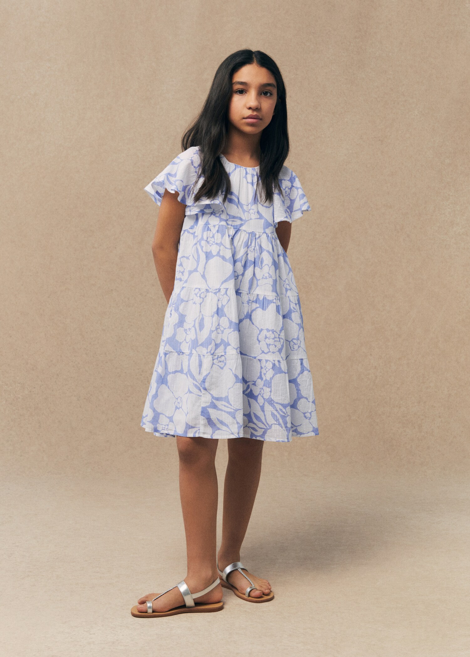 Printed cotton dress - General plane