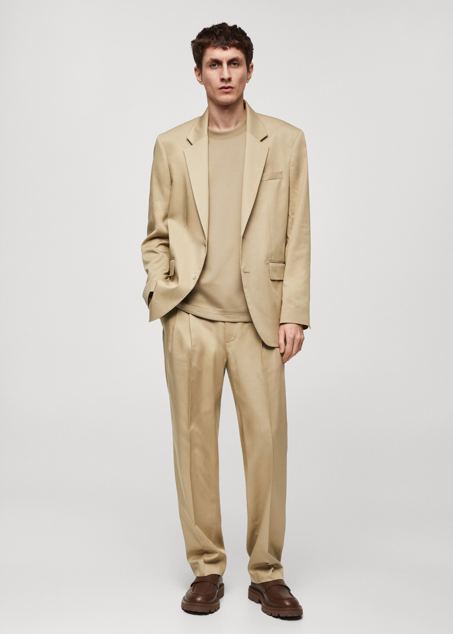 Regular fit suit blazer - General plane