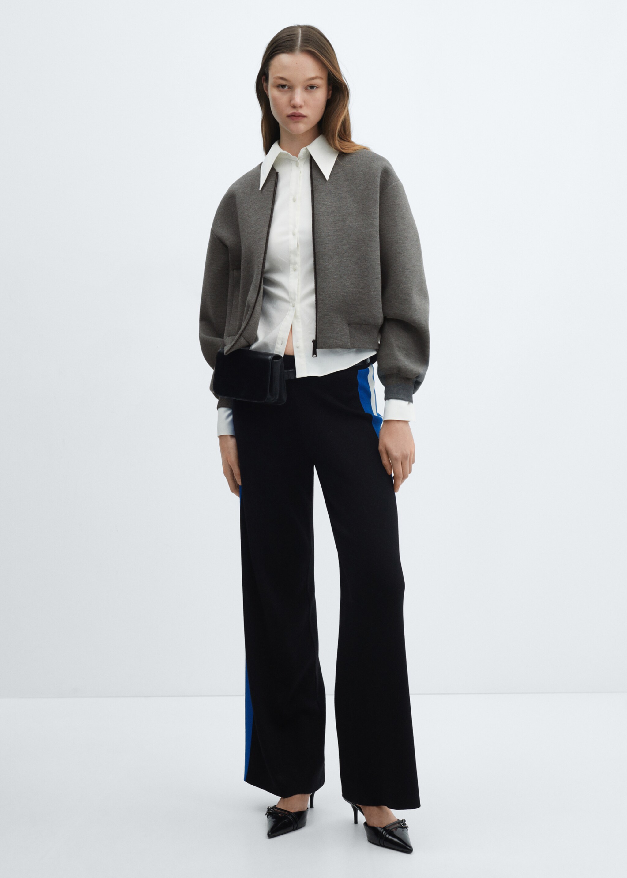 Bomber jacket with zip - General plane