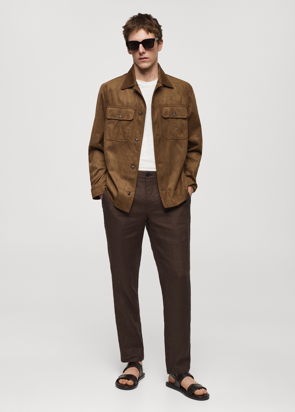 Surchemise daim homme new arrivals