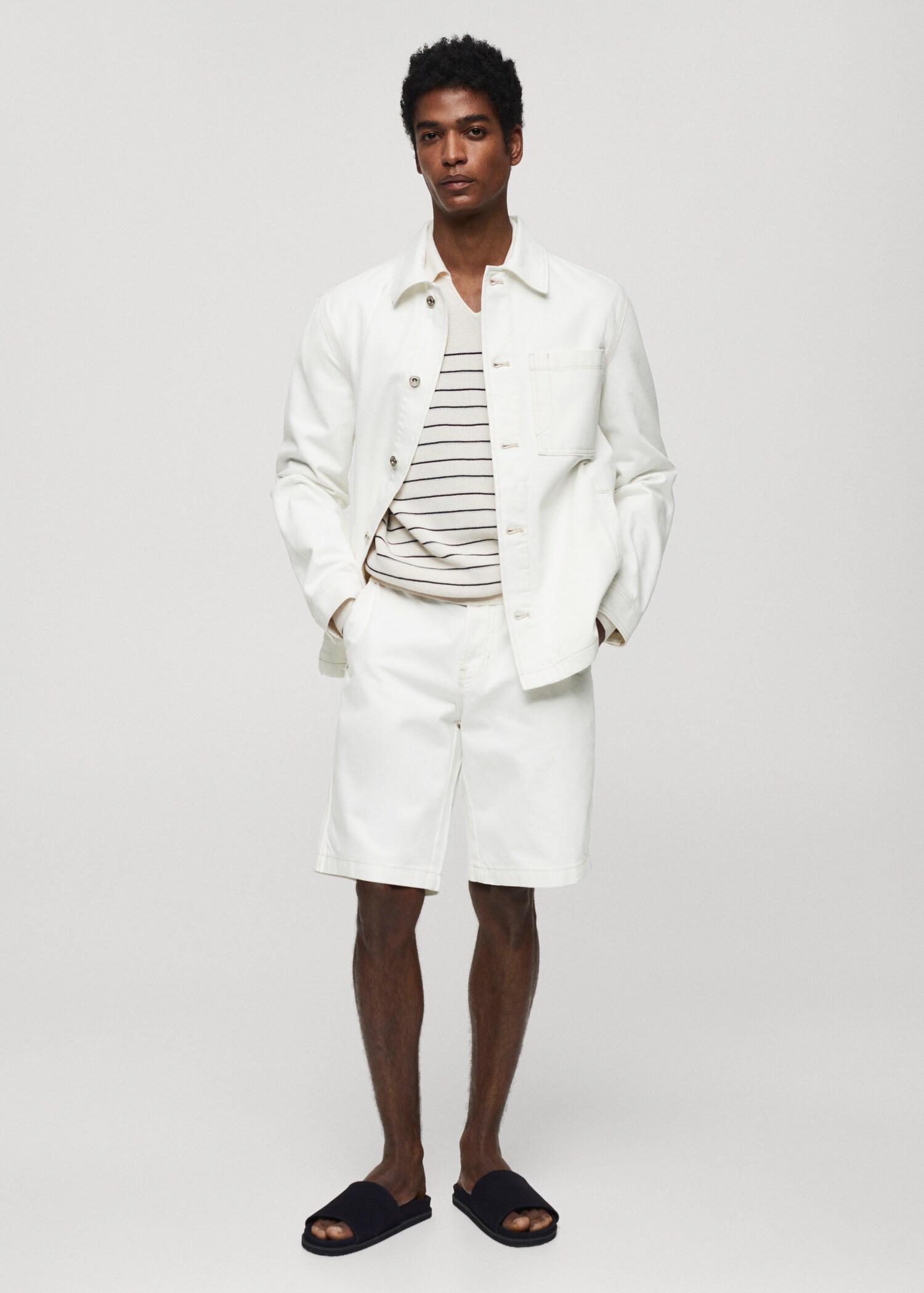 Surchemise 100 % coton poche - Plan général