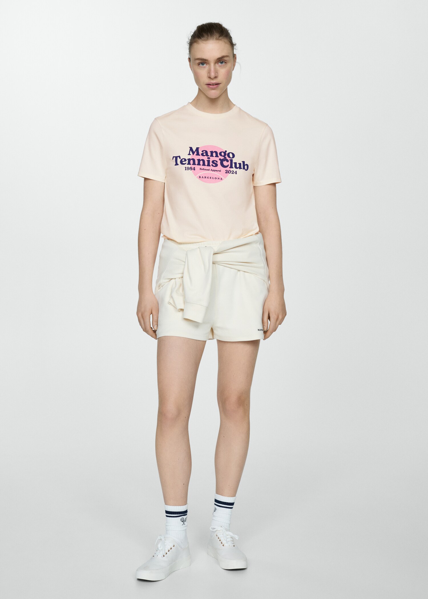 100% cotton t-shirt with printed message - General plane