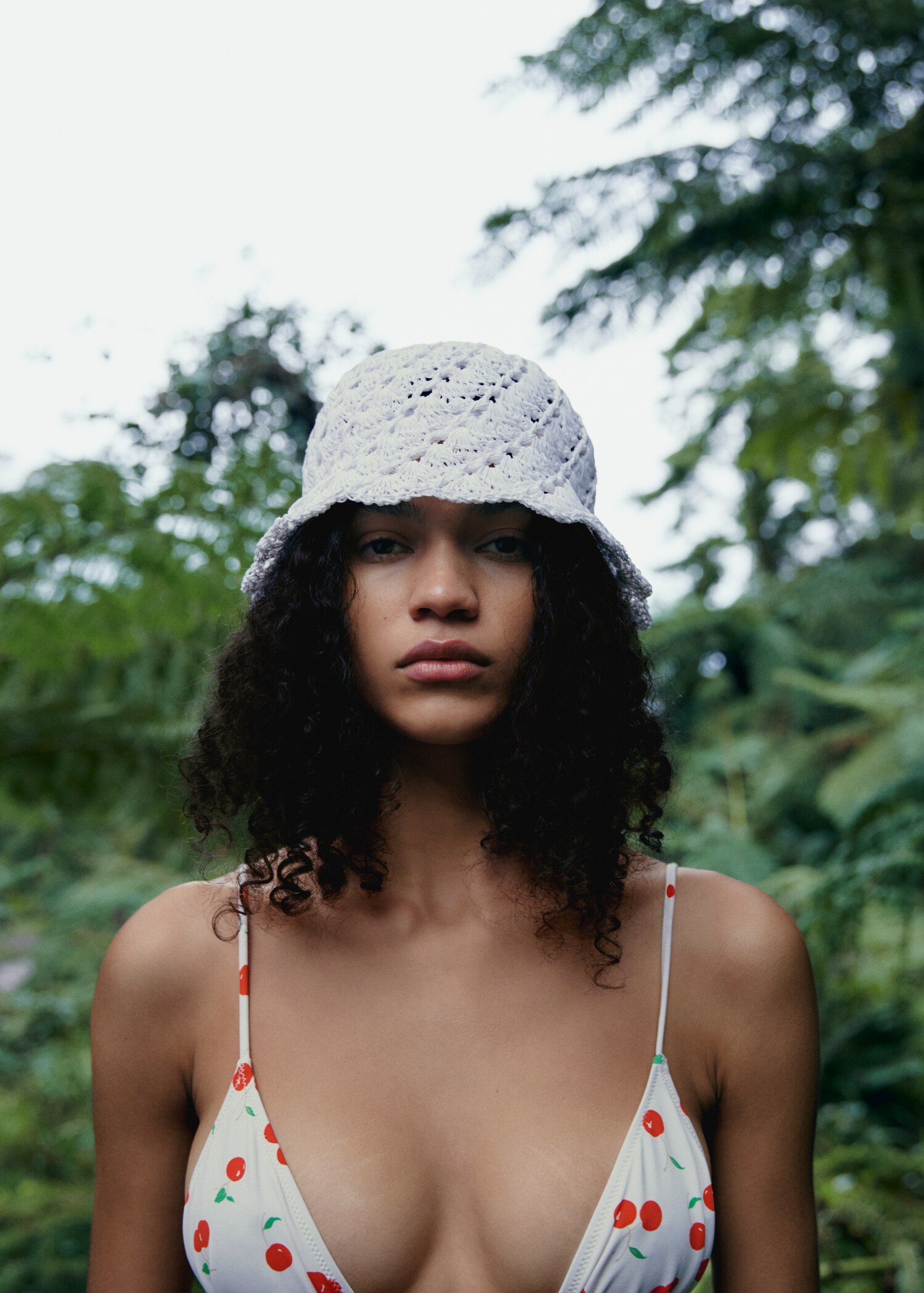 Natural fibre bucket hat - General plane