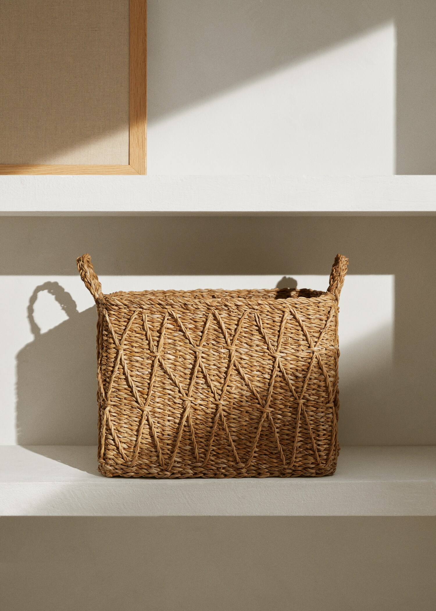 Square basket with handles 37x27cm - General plane
